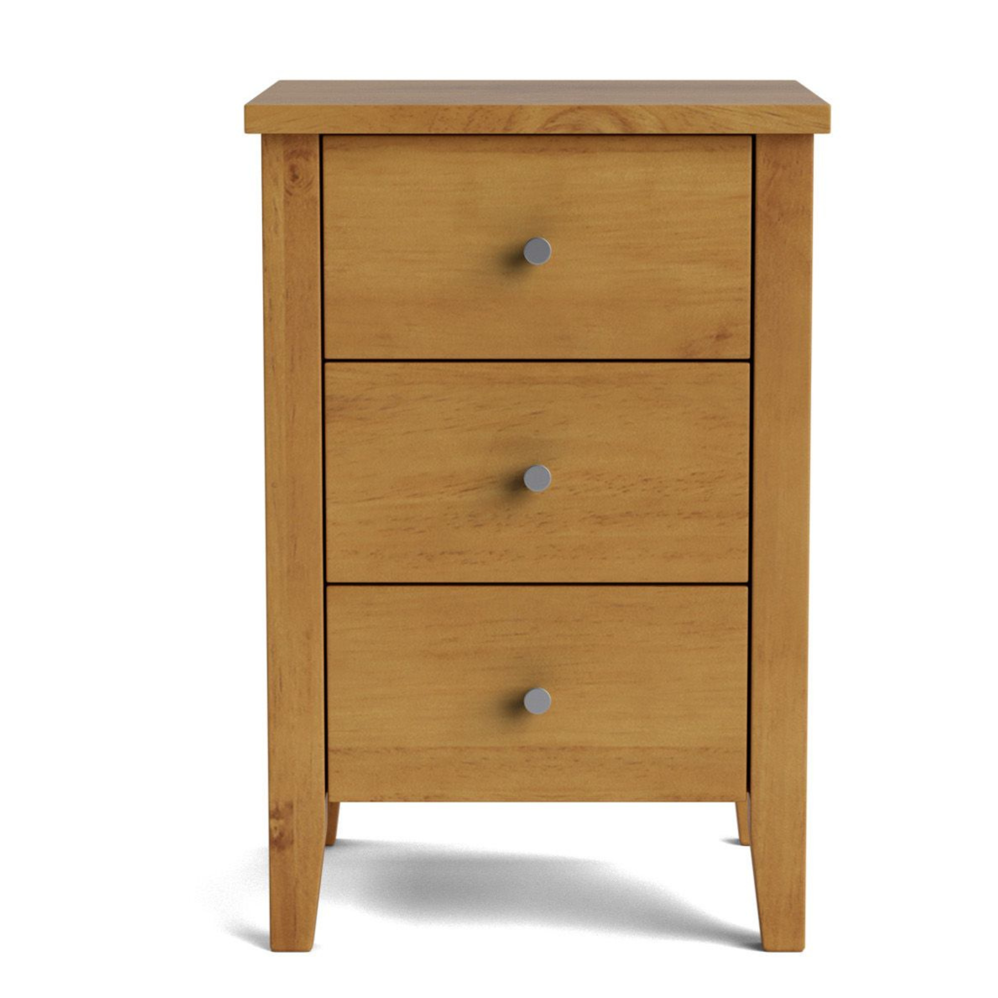 Ivydale Pine Slim 3 Drawer Bedside Cabinet | NZ Made