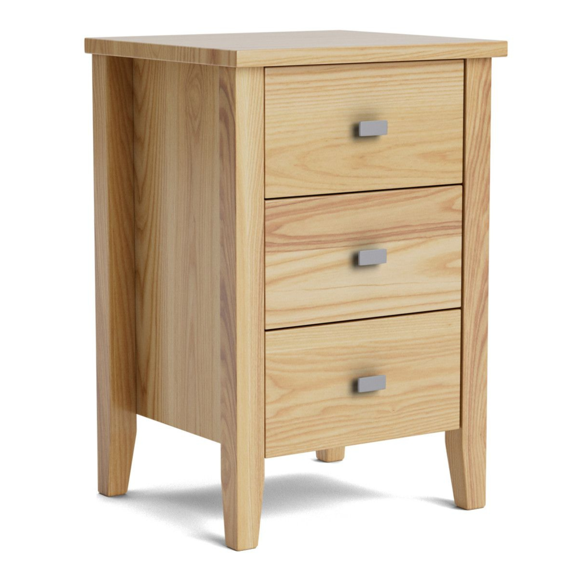 IVYDALE 3 DRAWER SLIM BEDSIDE CABINET | PINE OR AMERICAN ASH | NZ MADE