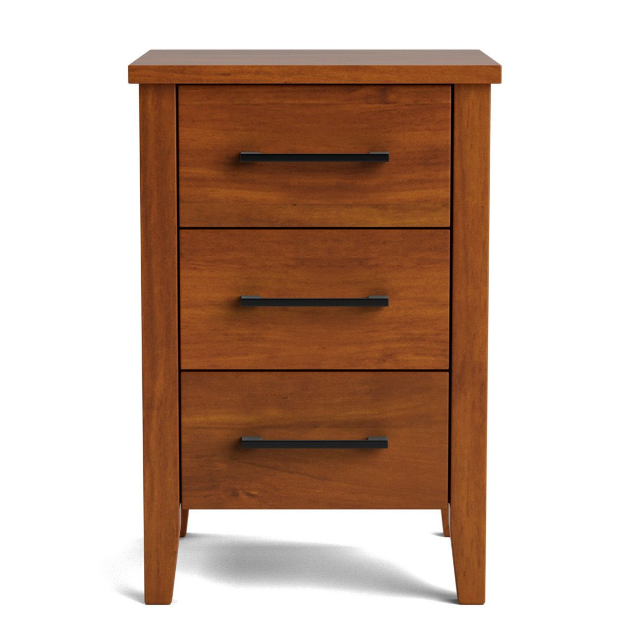 Ivydale Pine Slim 3 Drawer Bedside Cabinet | NZ Made
