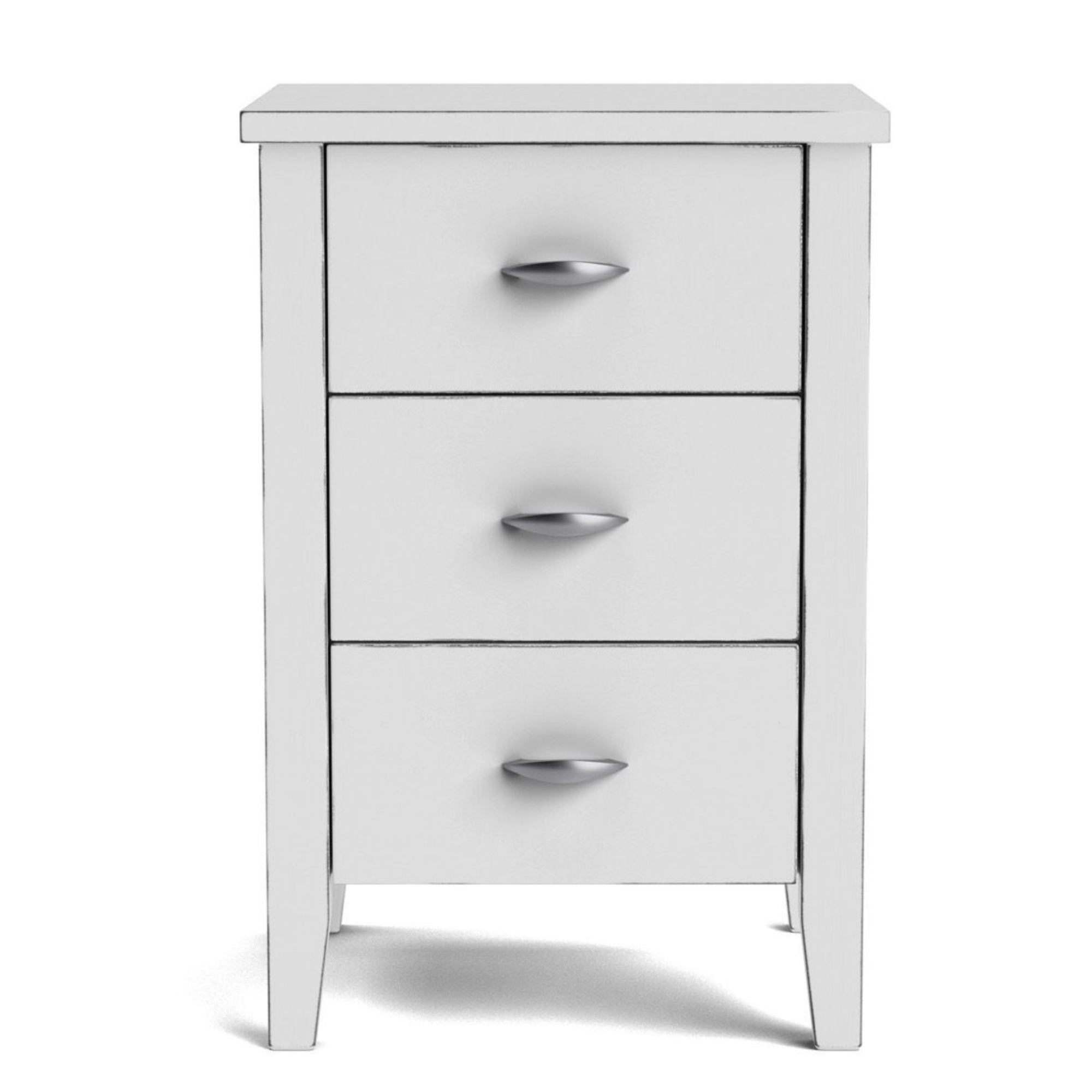 Ivydale Pine Slim 3 Drawer Bedside Cabinet | NZ Made