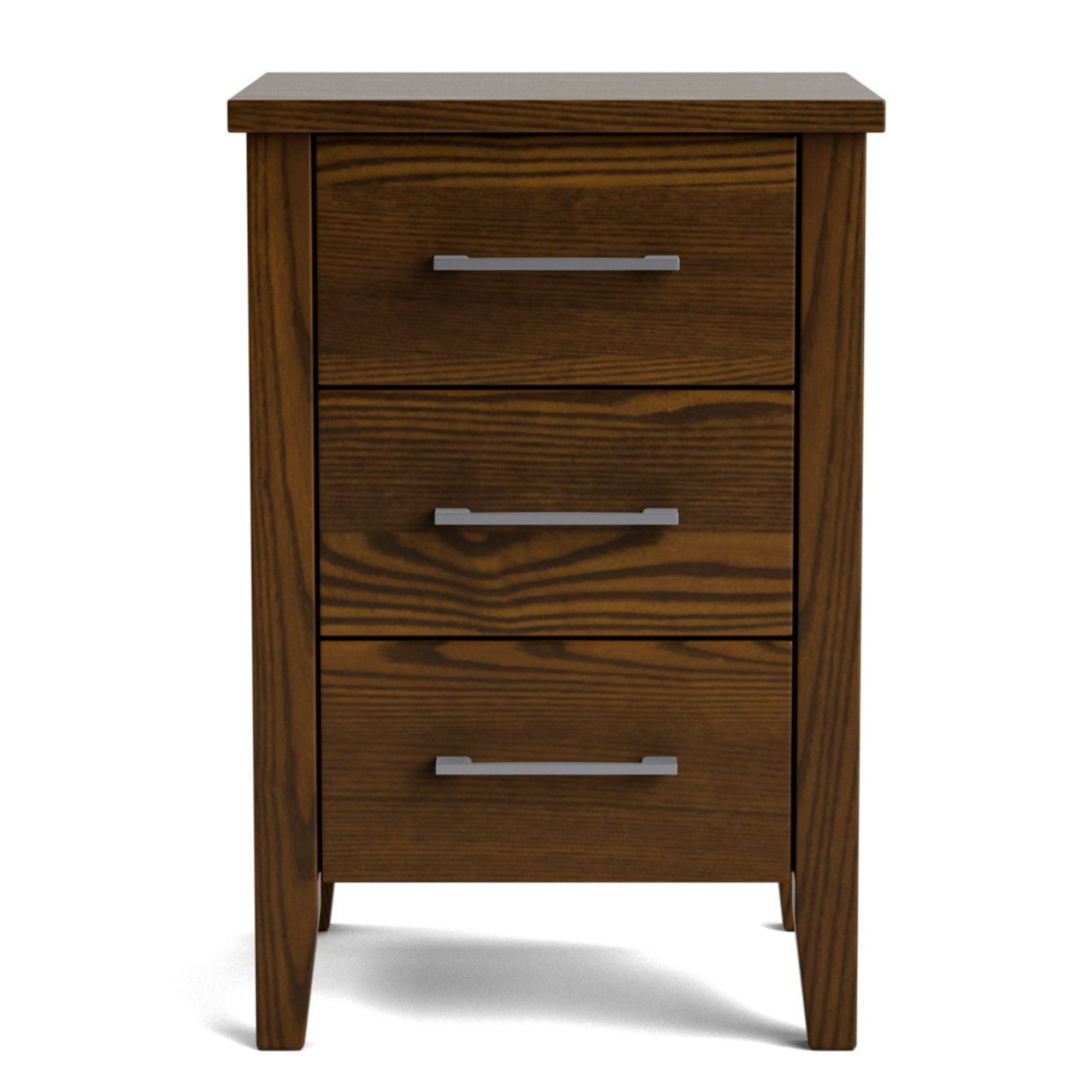 IVYDALE 3 DRAWER SLIM BEDSIDE CABINET | PINE OR AMERICAN ASH | NZ MADE