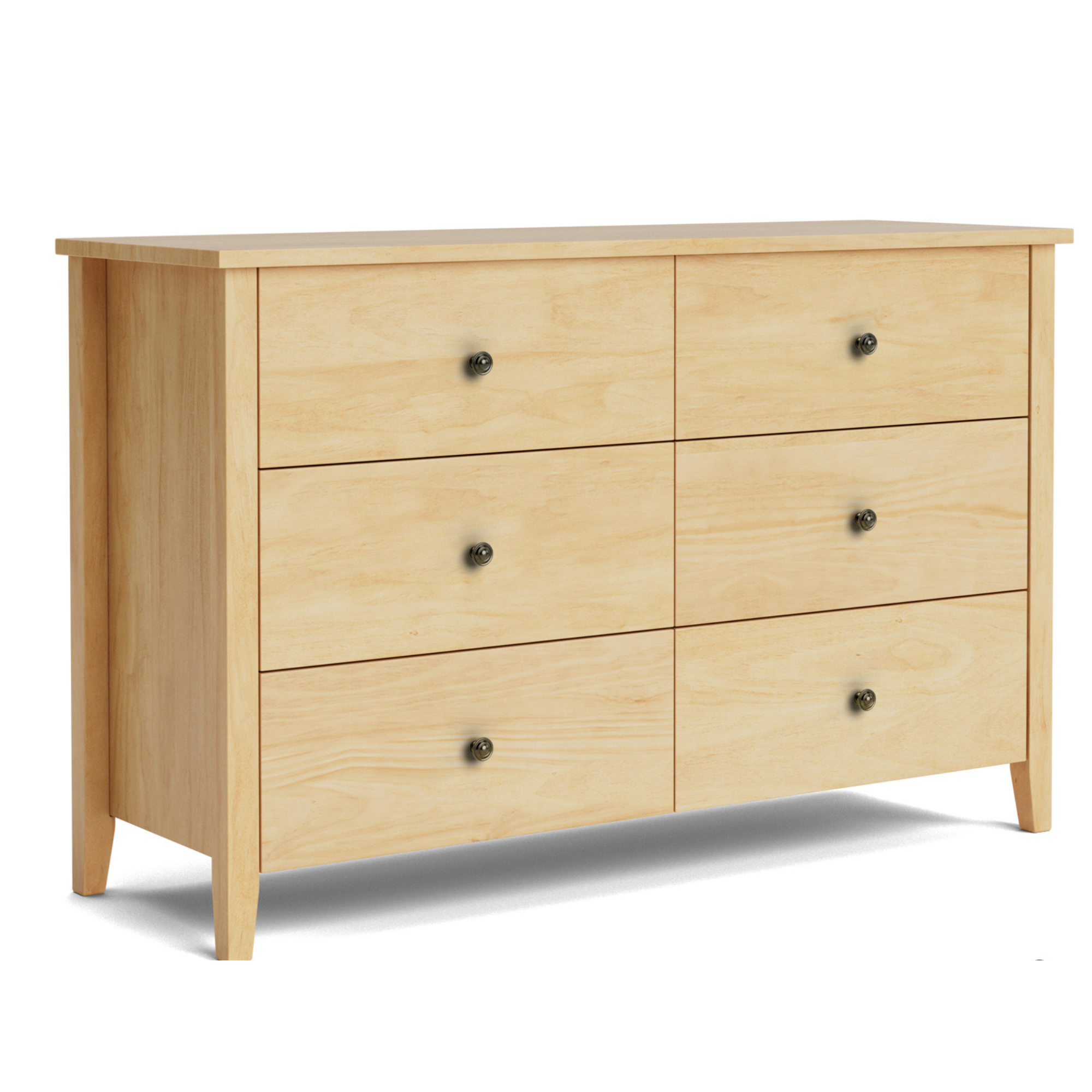 Ivydale Ash 6 Drawer Lowboy | NZ Made