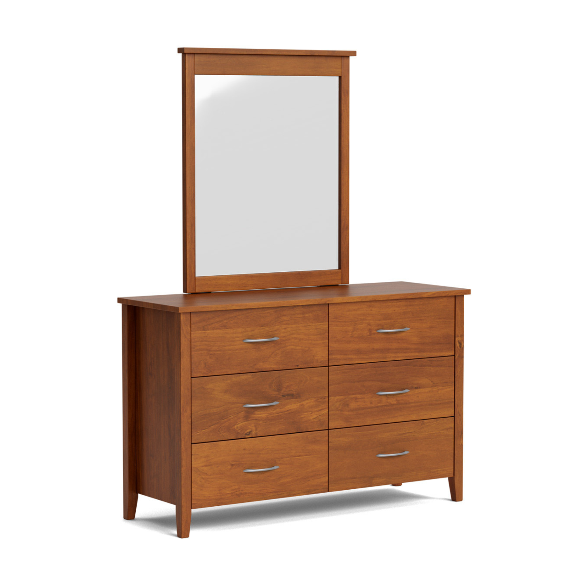 IVYDALE 6 DRAWER DUCHESS WITH MIRROR | PINE OR AMERICAN ASH | NZ MADE