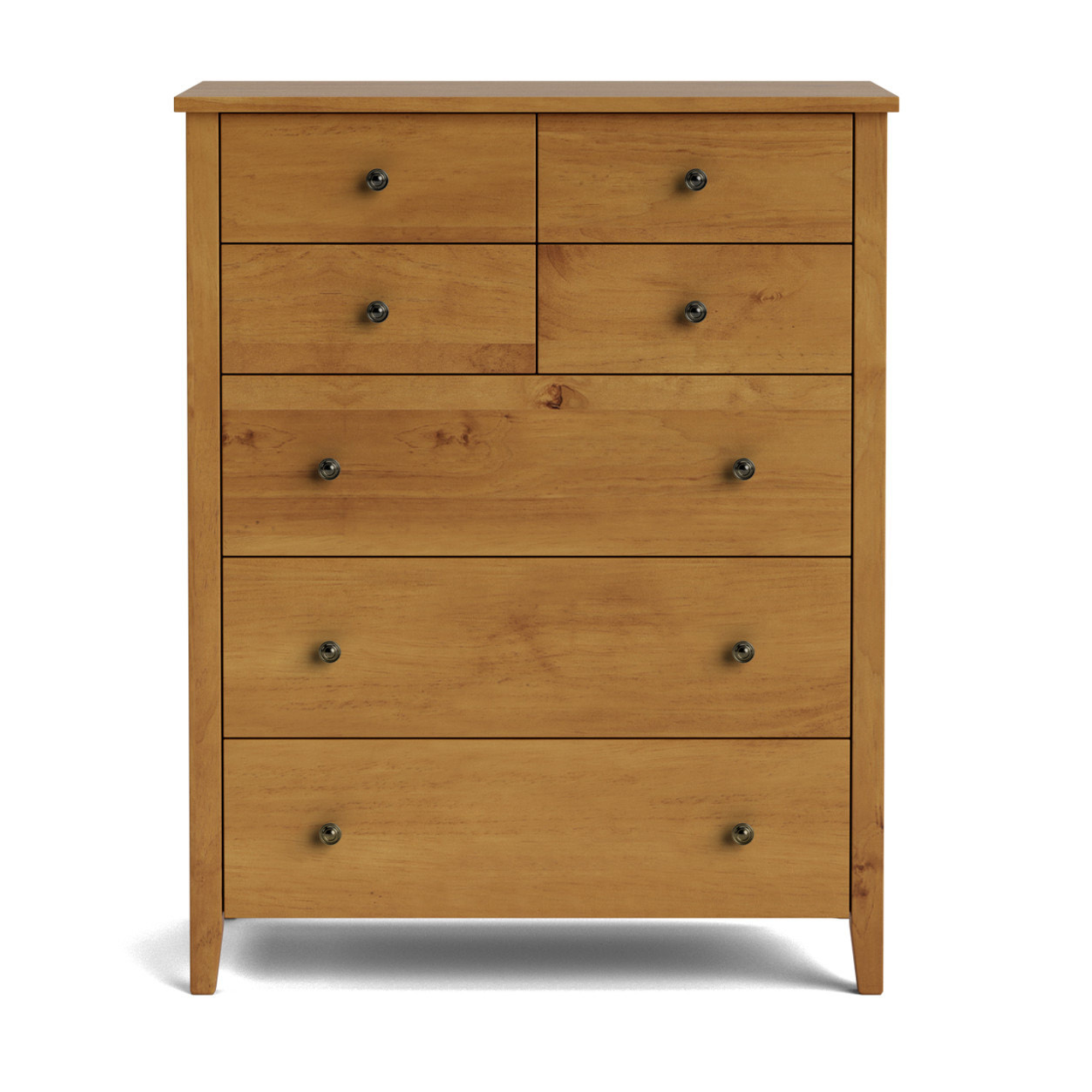 Ivydale Pine 7 Drawer Tallboy | NZ Made