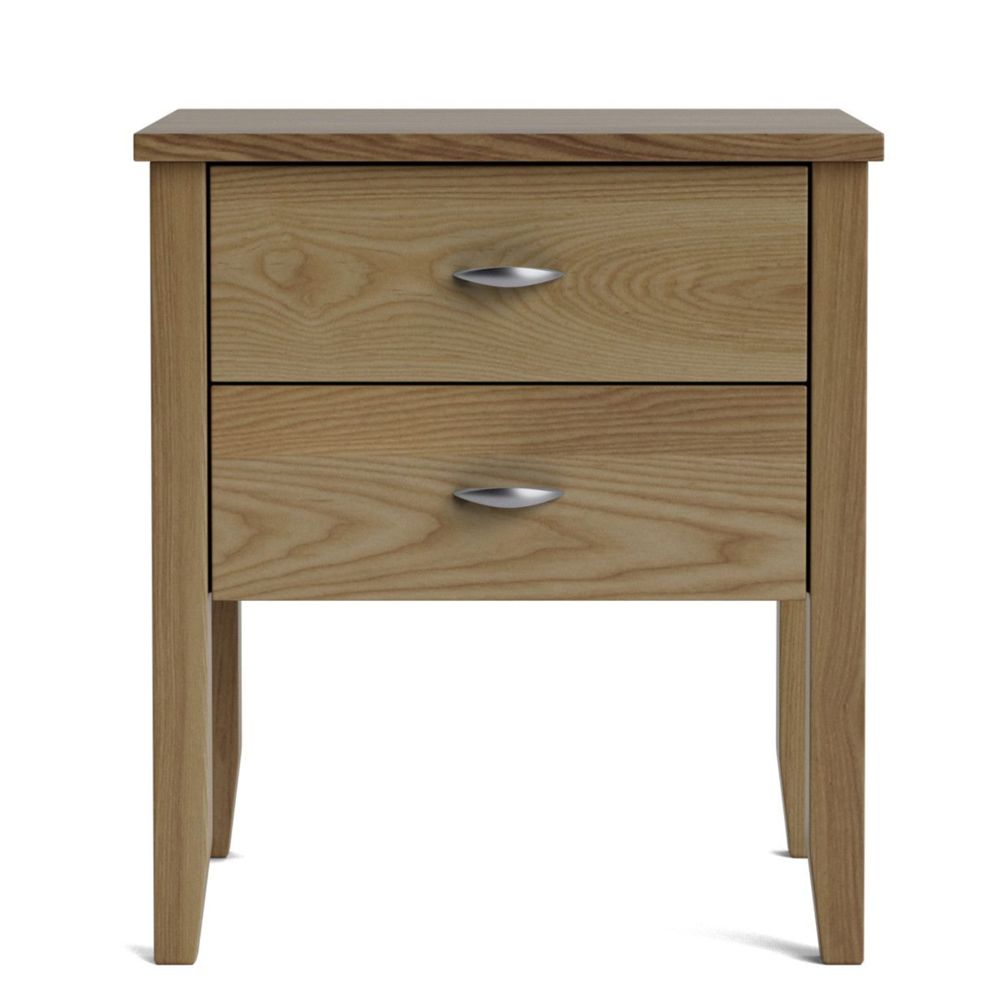 IVYDALE 2 DRAWER WIDE BEDSIDE CABINET | PINE OR AMERICAN ASH | NZ MADE