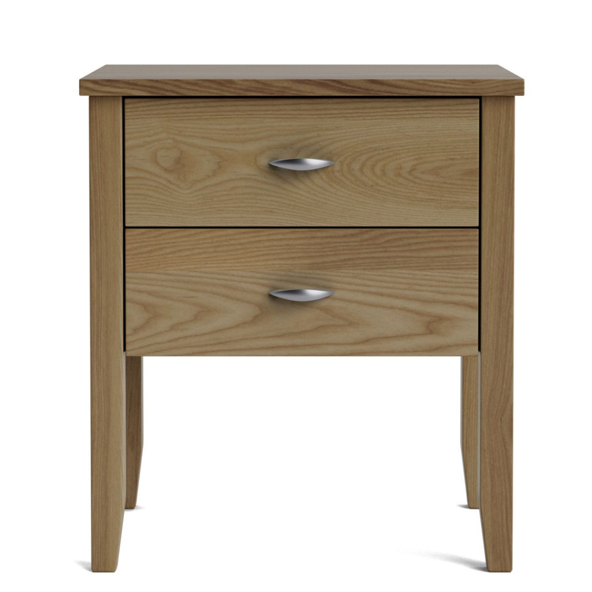 Ivydale Ash 2 Drawer Wide Bedside Cabinet | NZ Made