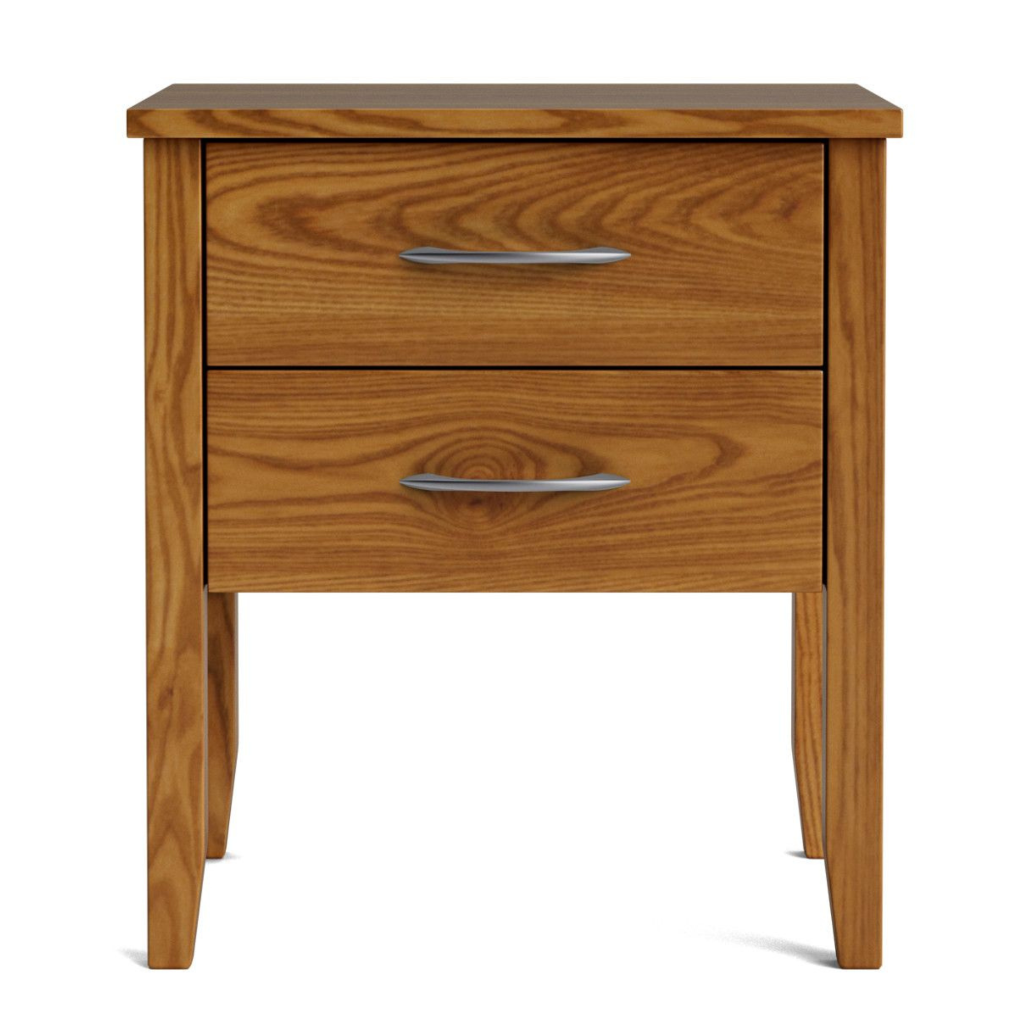 IVYDALE 2 DRAWER WIDE BEDSIDE CABINET | PINE OR AMERICAN ASH | NZ MADE