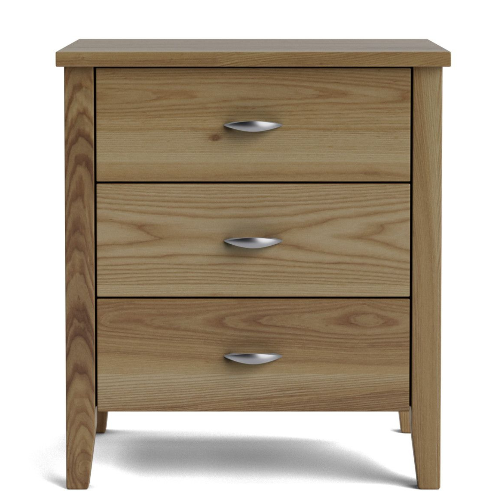 IVYDALE 3 DRAWER WIDE BEDSIDE CABINET | PINE OR AMERICAN ASH | NZ MADE