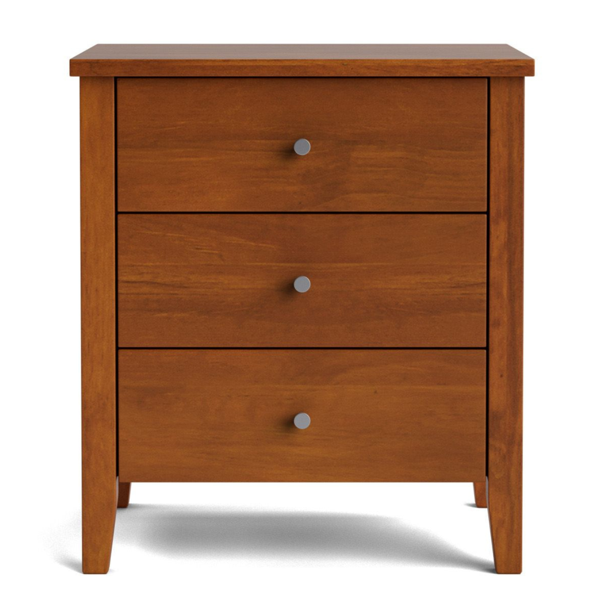 IVYDALE 3 DRAWER WIDE BEDSIDE CABINET | PINE OR AMERICAN ASH | NZ MADE