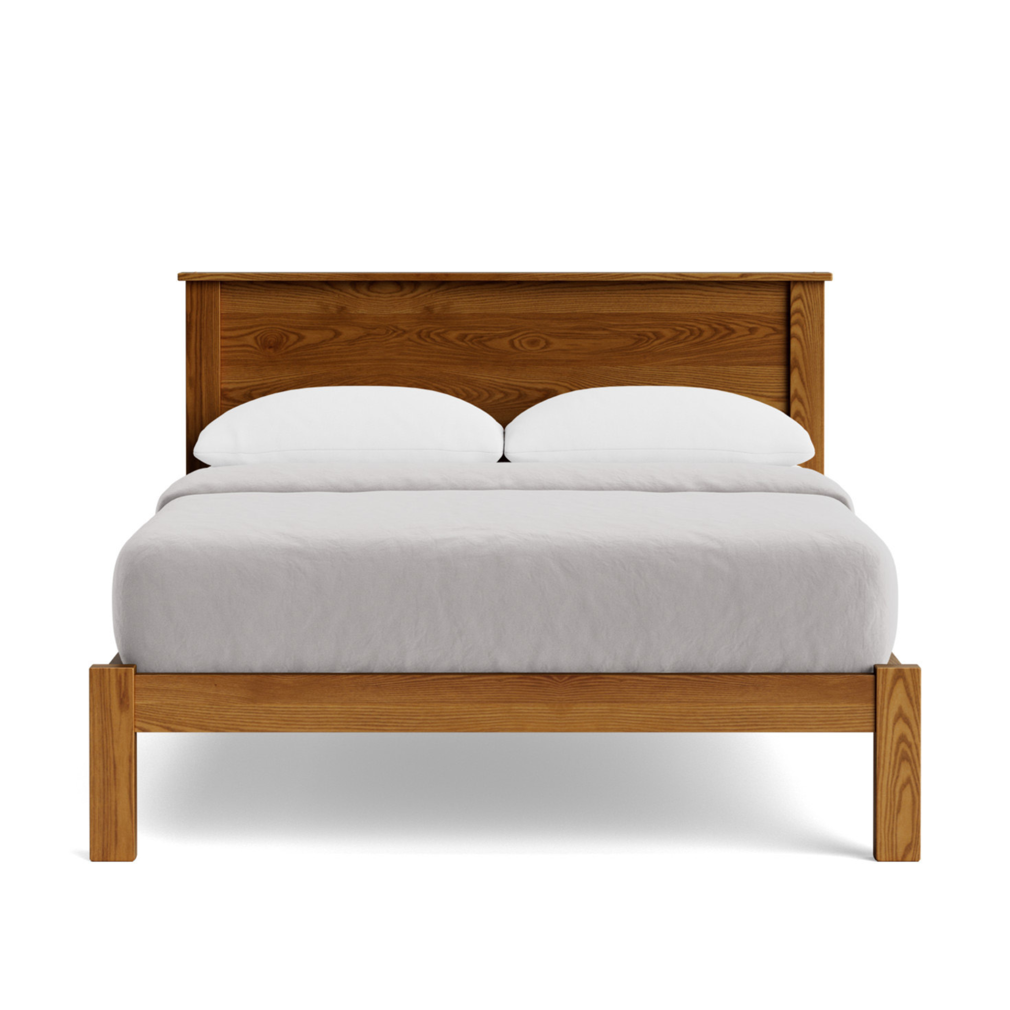 Ivydale Ash Panelled Low-Foot Slat Bed | NZ Made