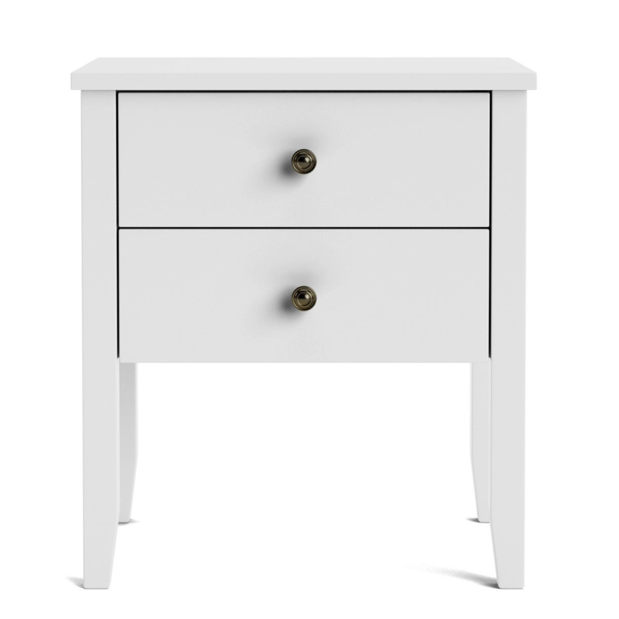 Ivydale Ash 2 Drawer Wide Bedside Cabinet | NZ Made