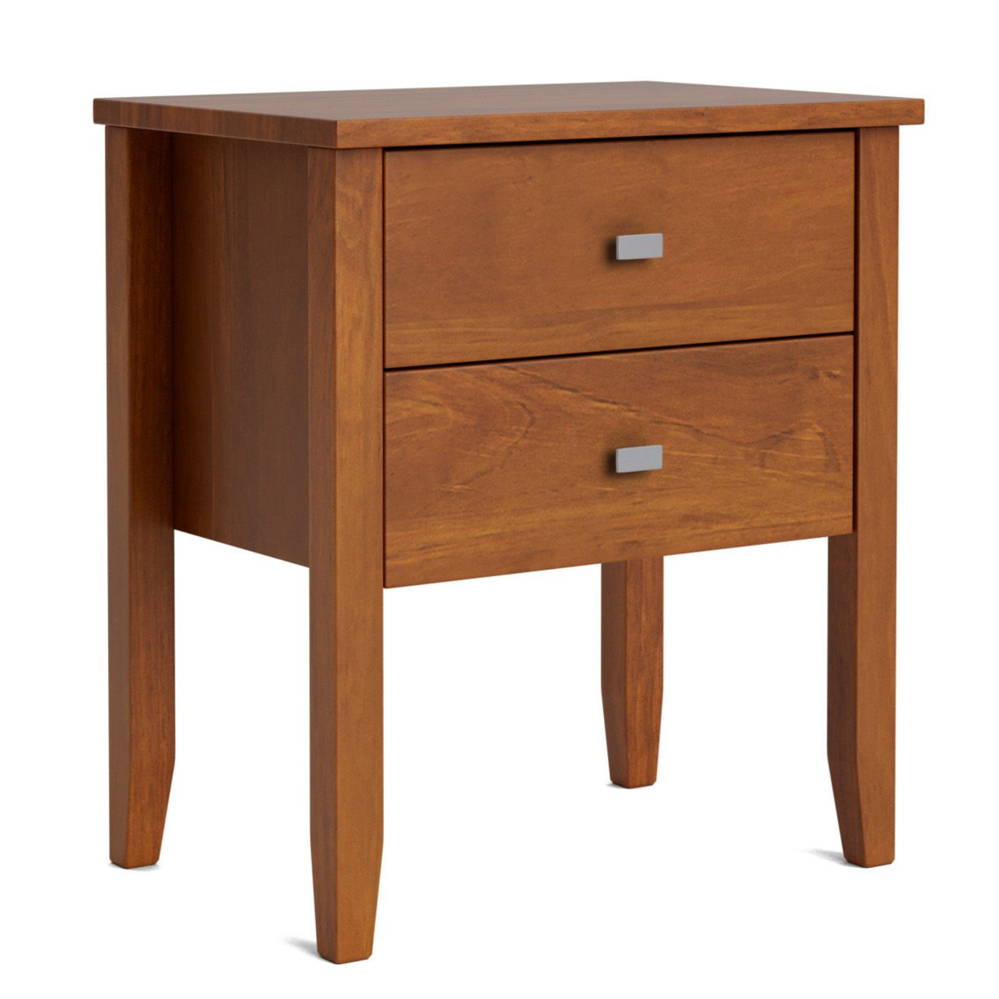 Ivydale Pine 2 Drawer Wide Bedside Cabinet | NZ Made