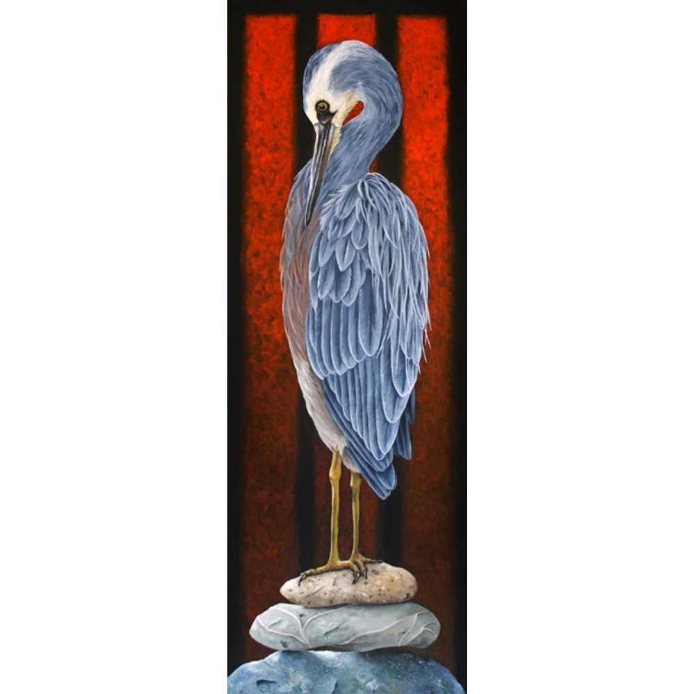 KOTUKU III BALANCING ACT | MARIE REID-BEADLE | STRETCHED CANVAS READY TO HANG | NZ MADE