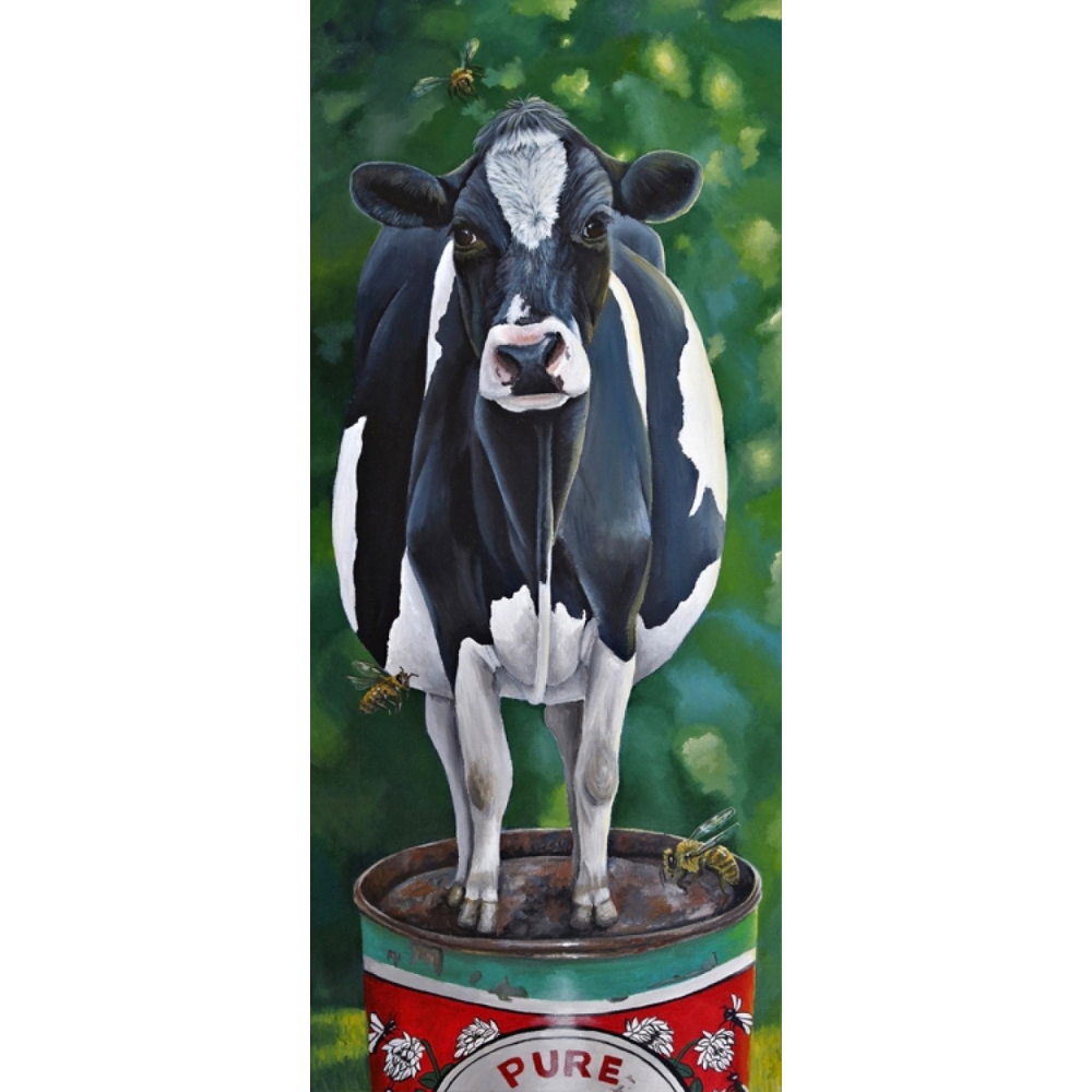 LAND OF MILK AND HONEY | STRETCHED CANVAS READY TO HANG | MARIE REID-BEADLE | NZ MADE