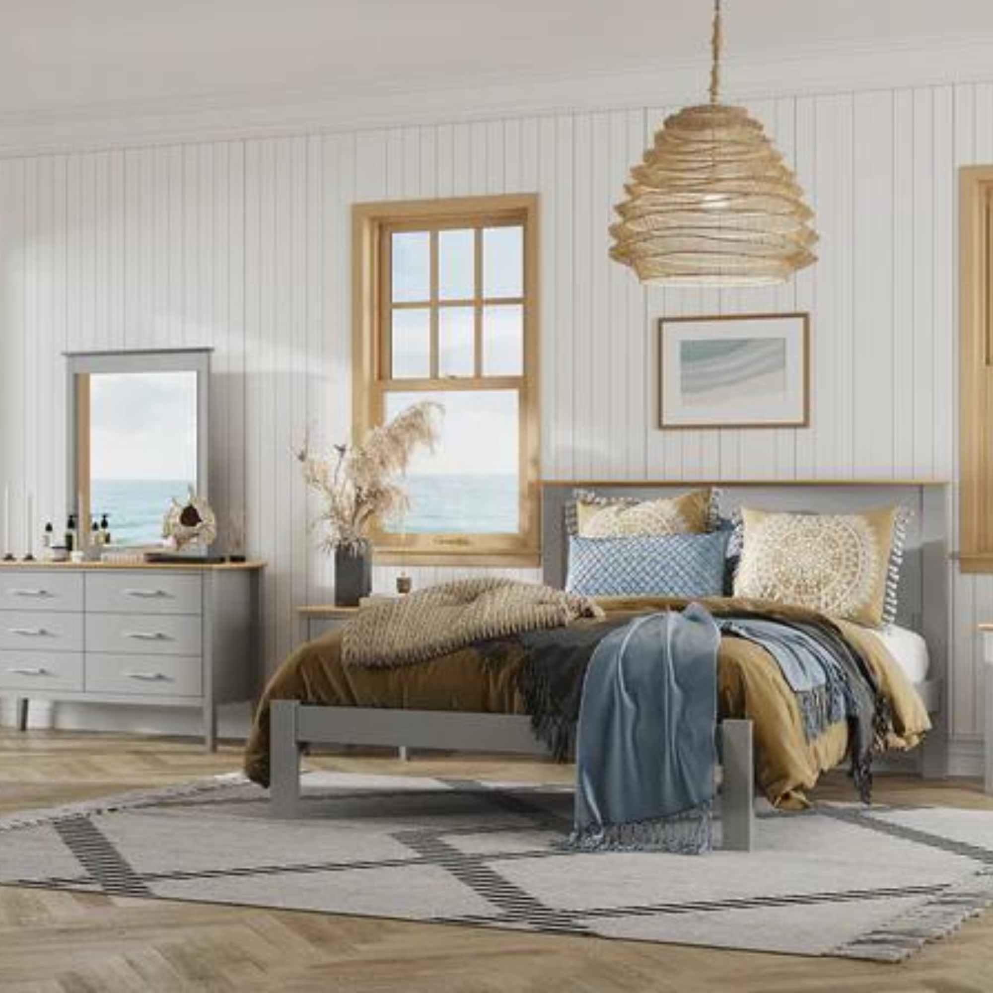 MABEL 6 DRAWER LOWBOY | MDF & PINE BEDROOM RANGE | CHOOSE A PAINT COLOUR