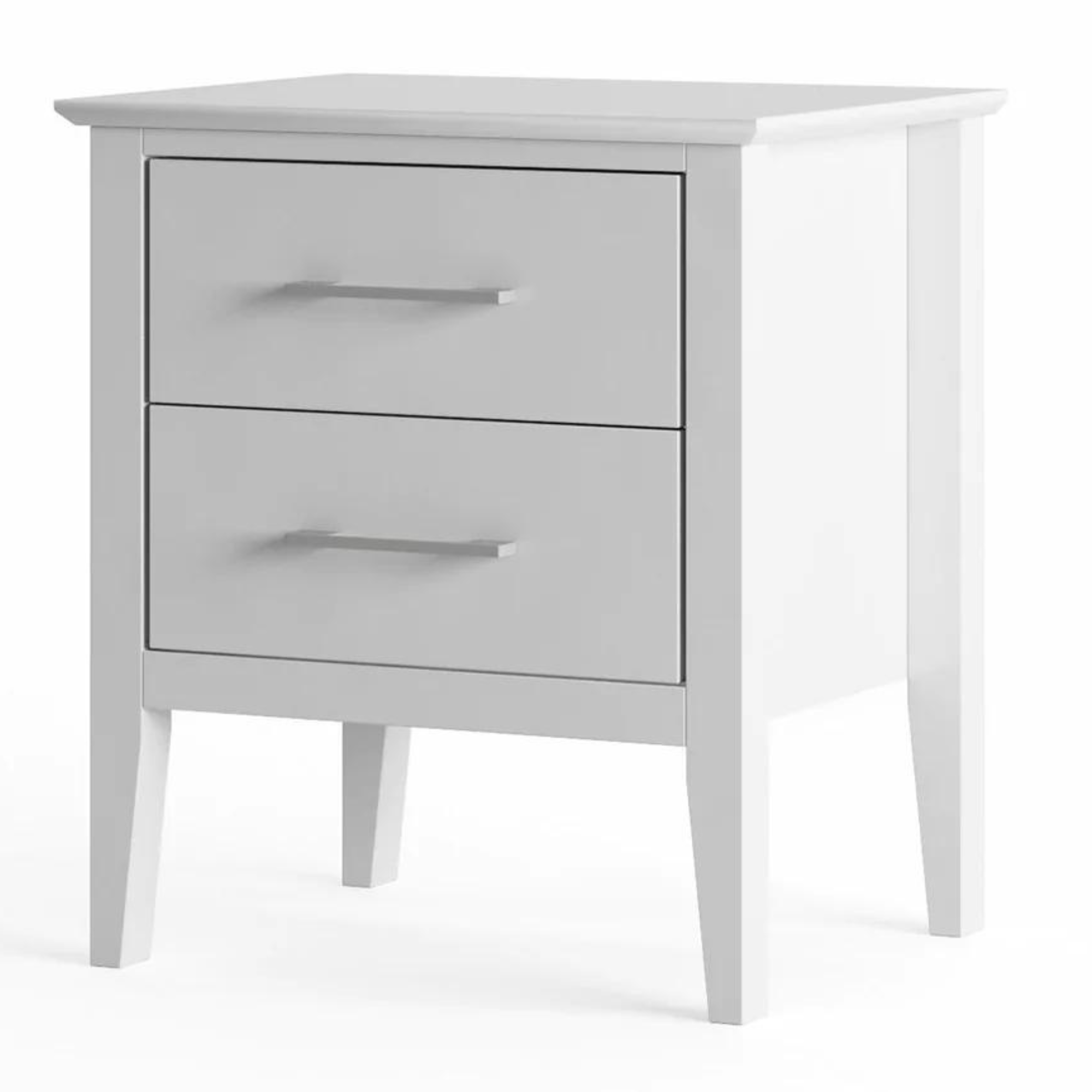 MABEL 2 DRAWER BEDSIDE CABINET | MDF & PINE BEDROOM RANGE | CHOOSE A PAINT COLOUR