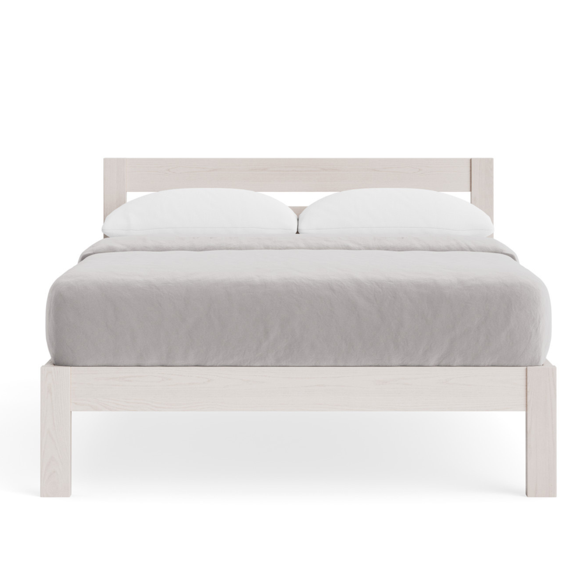 Omoto Ash Slat Bed | Slatted headboard | NZ Made