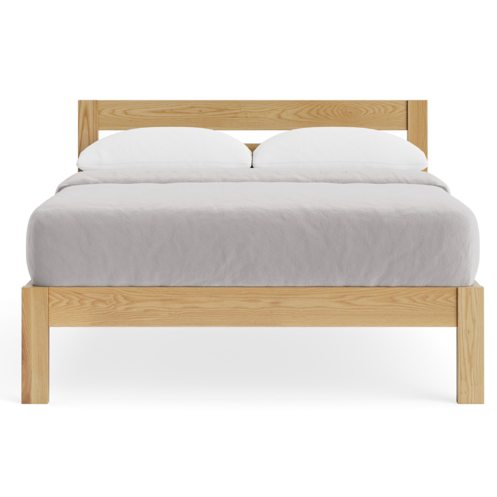 Omoto Ash Slat Bed | Slatted headboard | NZ Made