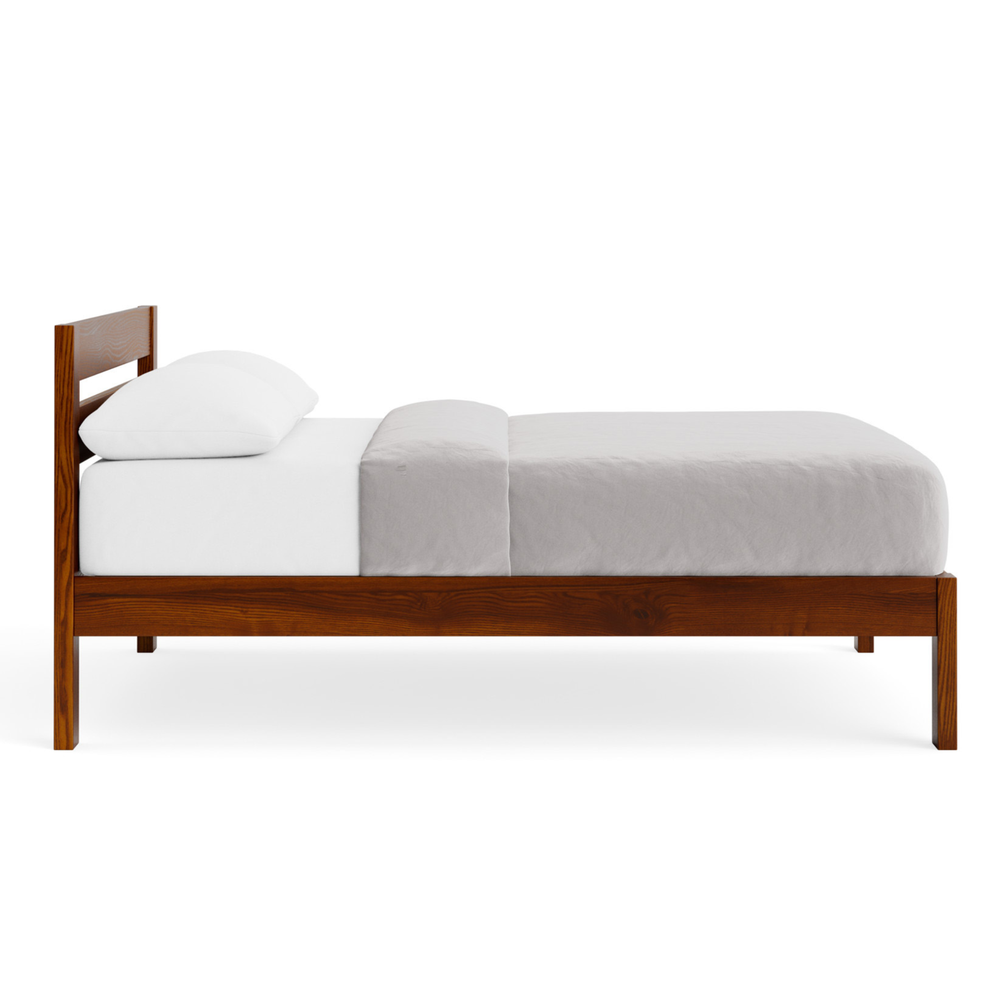 Omoto Ash Slat Bed | Slatted headboard | NZ Made