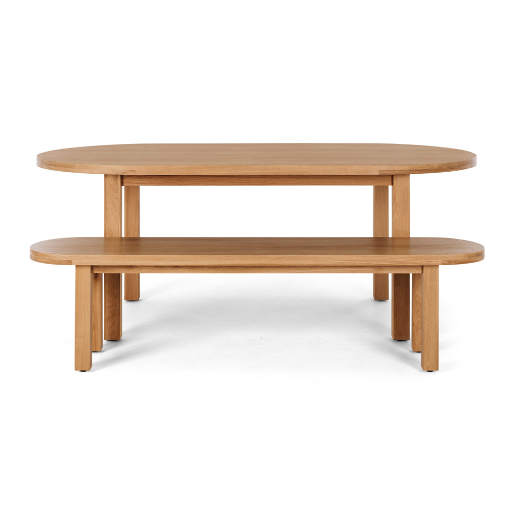 Arc Bench Seat | Natural Oak