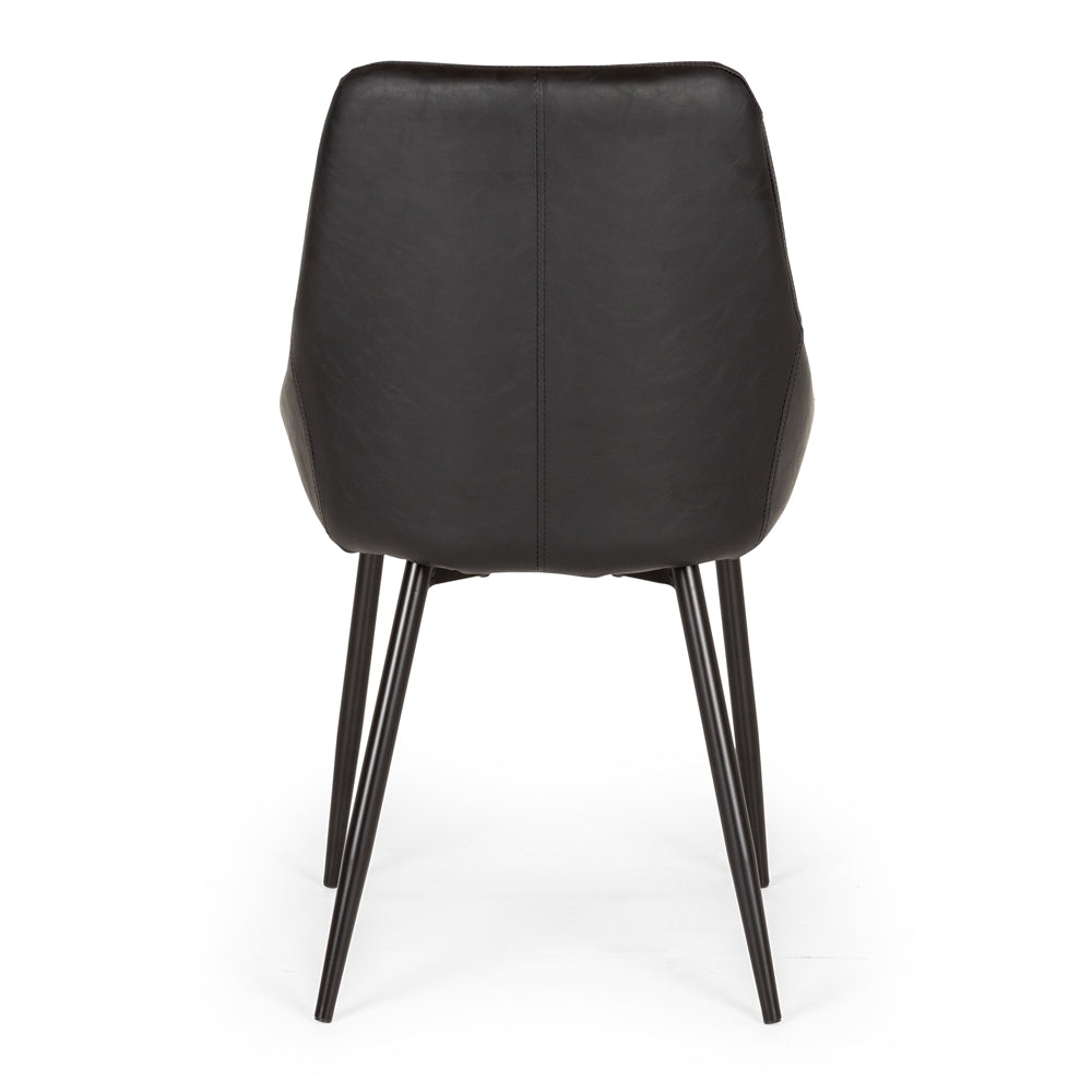 BARI DINING CHAIR | BLACK PU