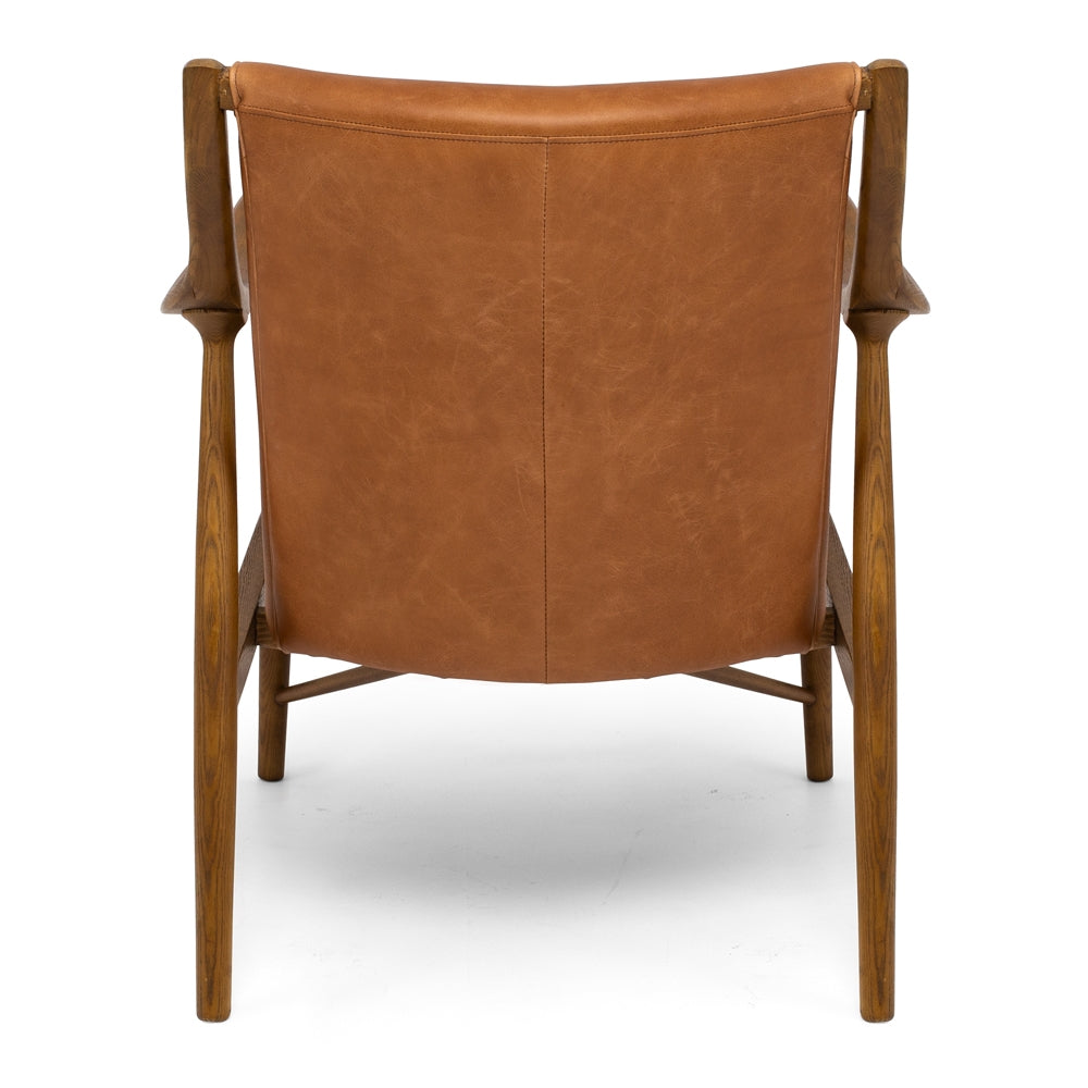 FINN LEATHER ARMCHAIR | COGNAC