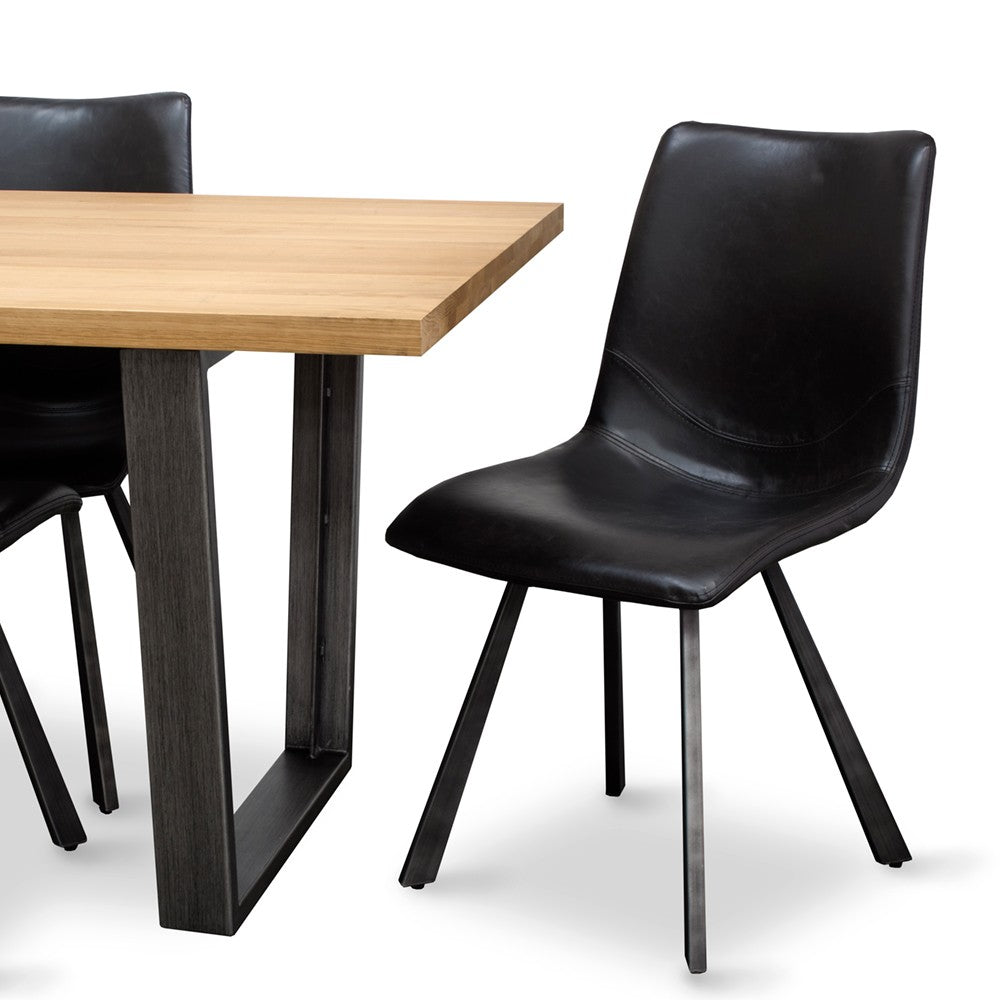 NEW YORKER 2000 DINING SUITE INCLUDING 6 RUSTIC DINING CHAIRS