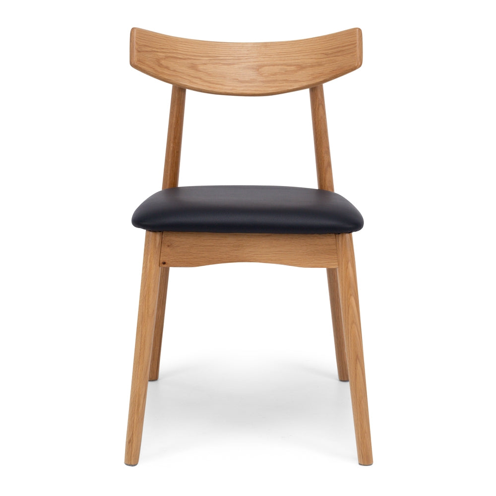 WAGNER SOLID OAK FRAME DINING CHAIR | NATURAL