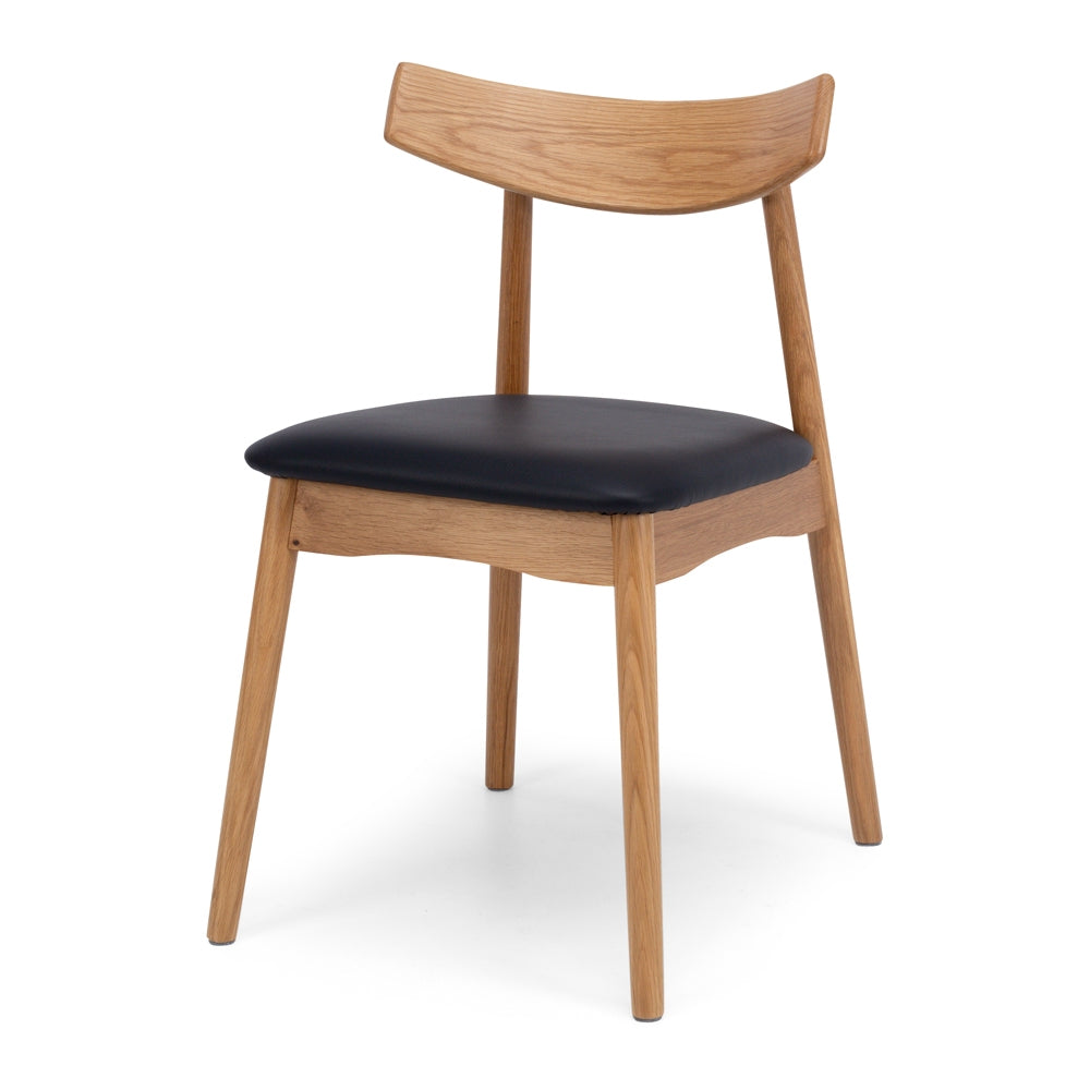 WAGNER SOLID OAK FRAME DINING CHAIR | NATURAL