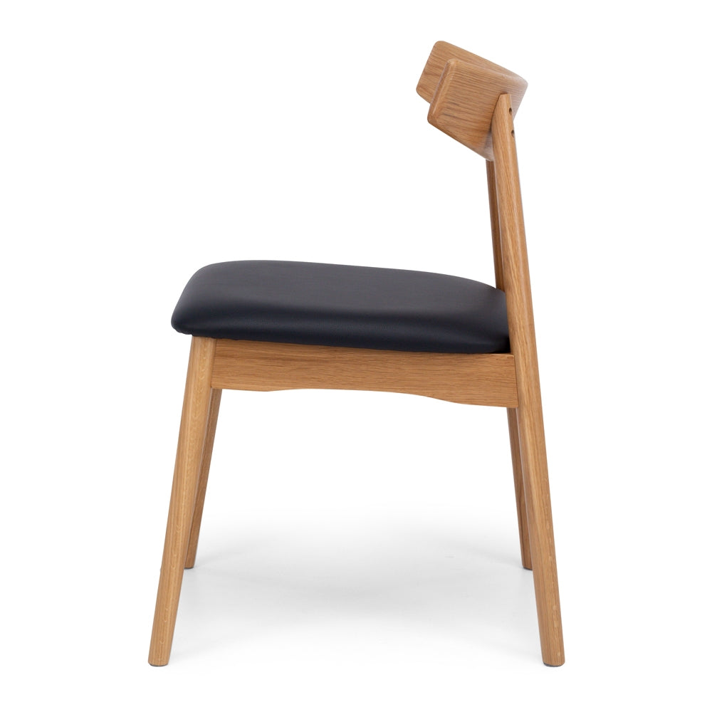 WAGNER SOLID OAK FRAME DINING CHAIR | NATURAL