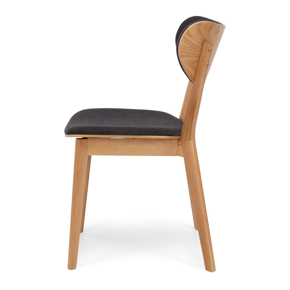 ZURICH DINING CHAIR | DARK GREY FABRIC