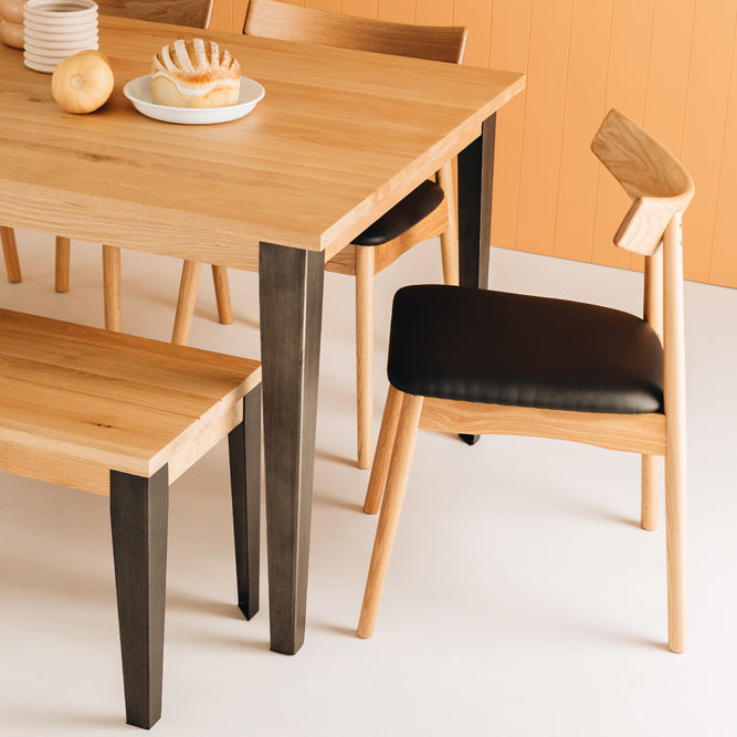 WAGNER SOLID OAK FRAME DINING CHAIR | NATURAL