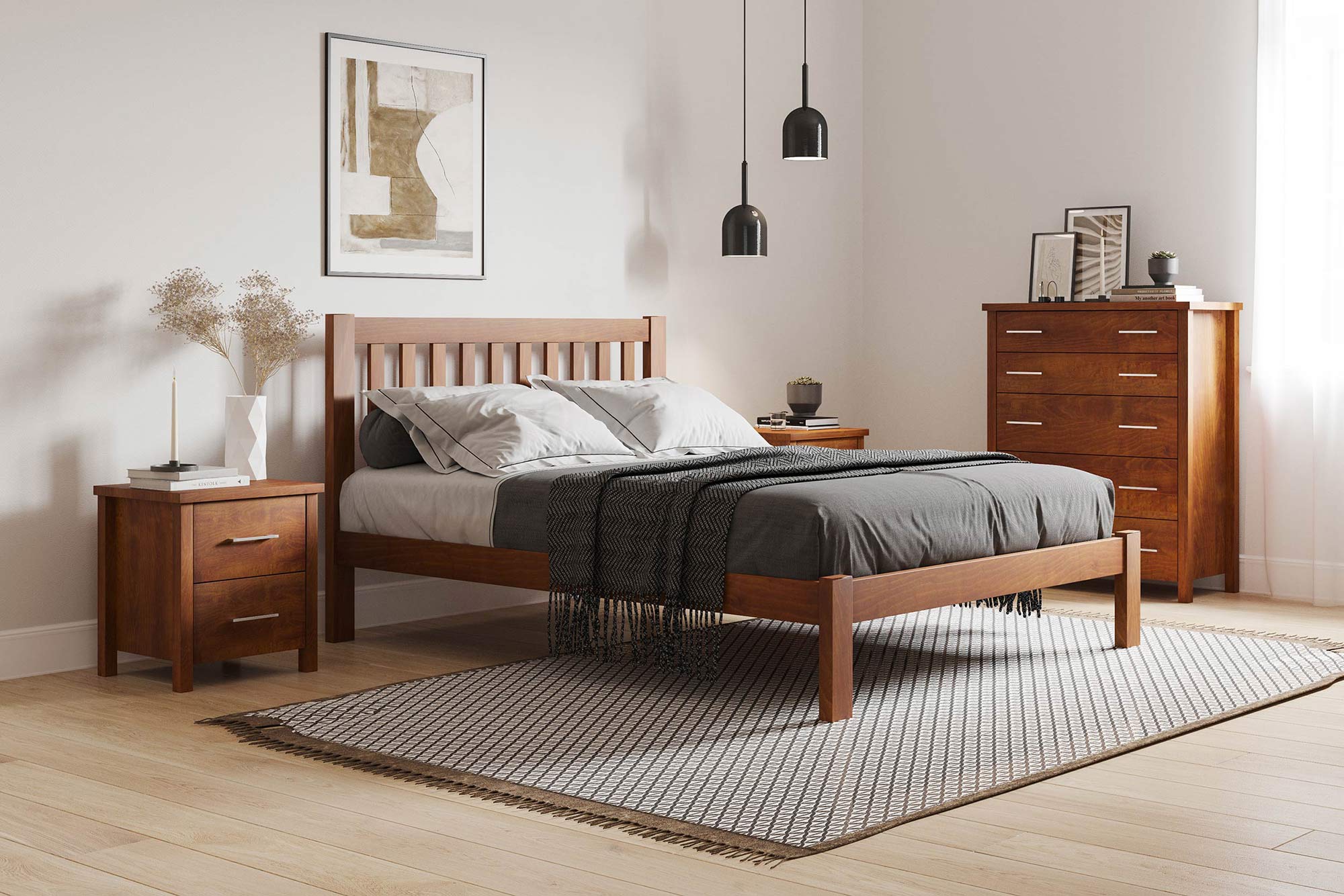 PORTLAND SLAT BED | ALL SIZES | SLATTED OR PANELED | NZ MADE