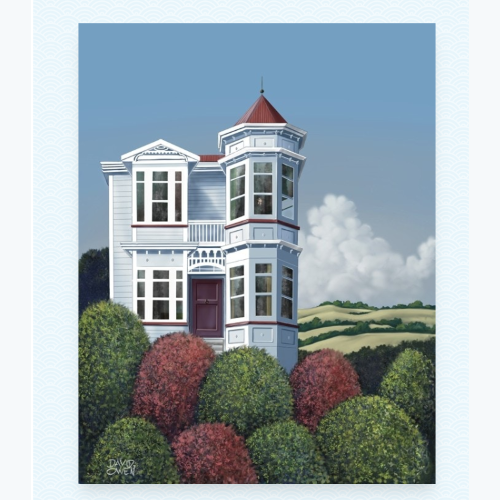 ROOM WITH A VIEW | STRETCHED CANVAS READY TO HANG | DAVID OWEN | NZ MADE