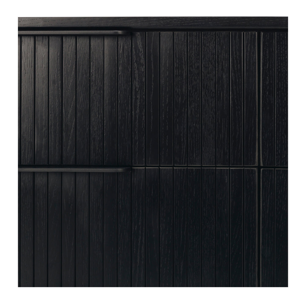 ANDERS 6 DRAWER LOWBOY - BLACK OAK