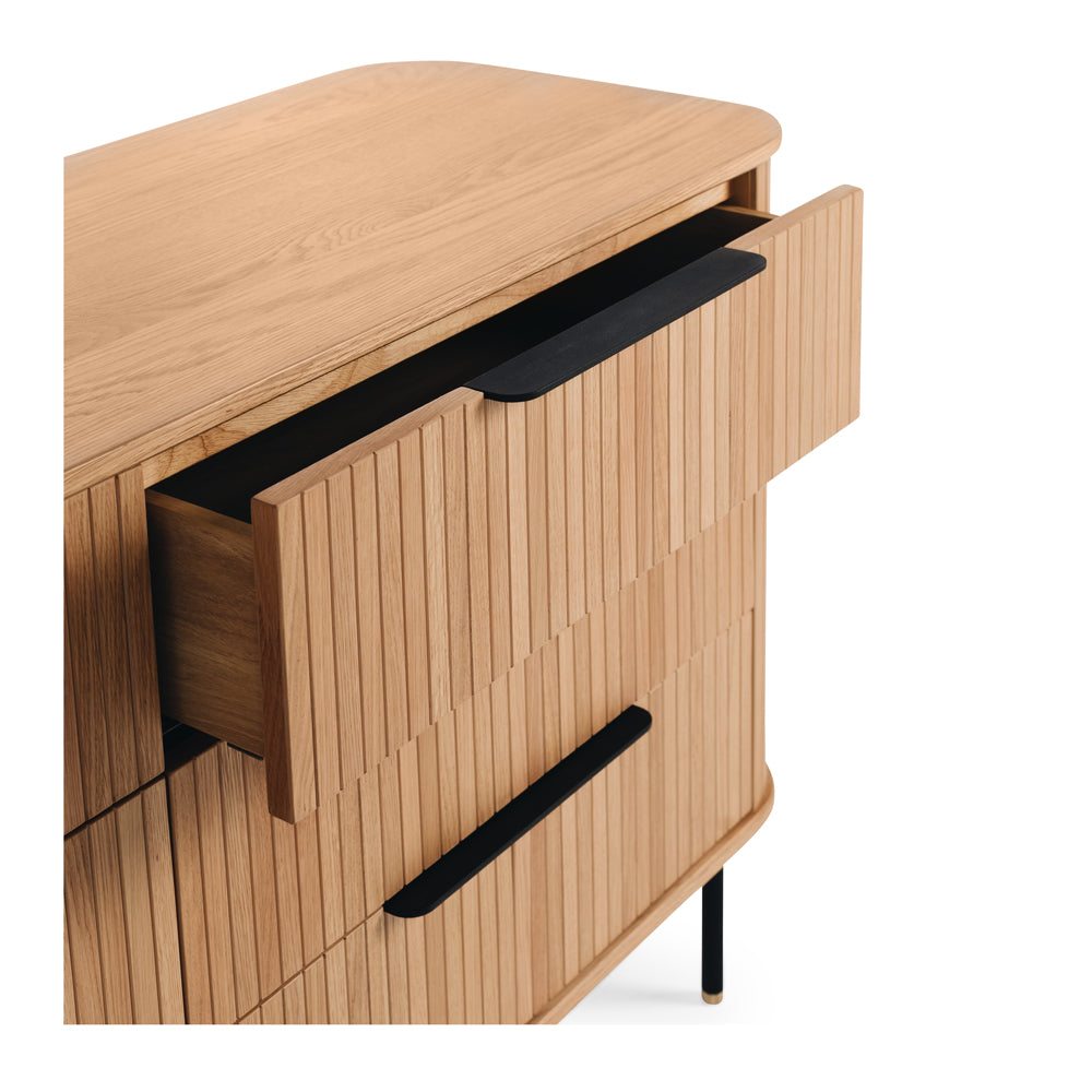 ANDERS 6 DRAWER DRESSER | LOWBOY - NATURAL OAK
