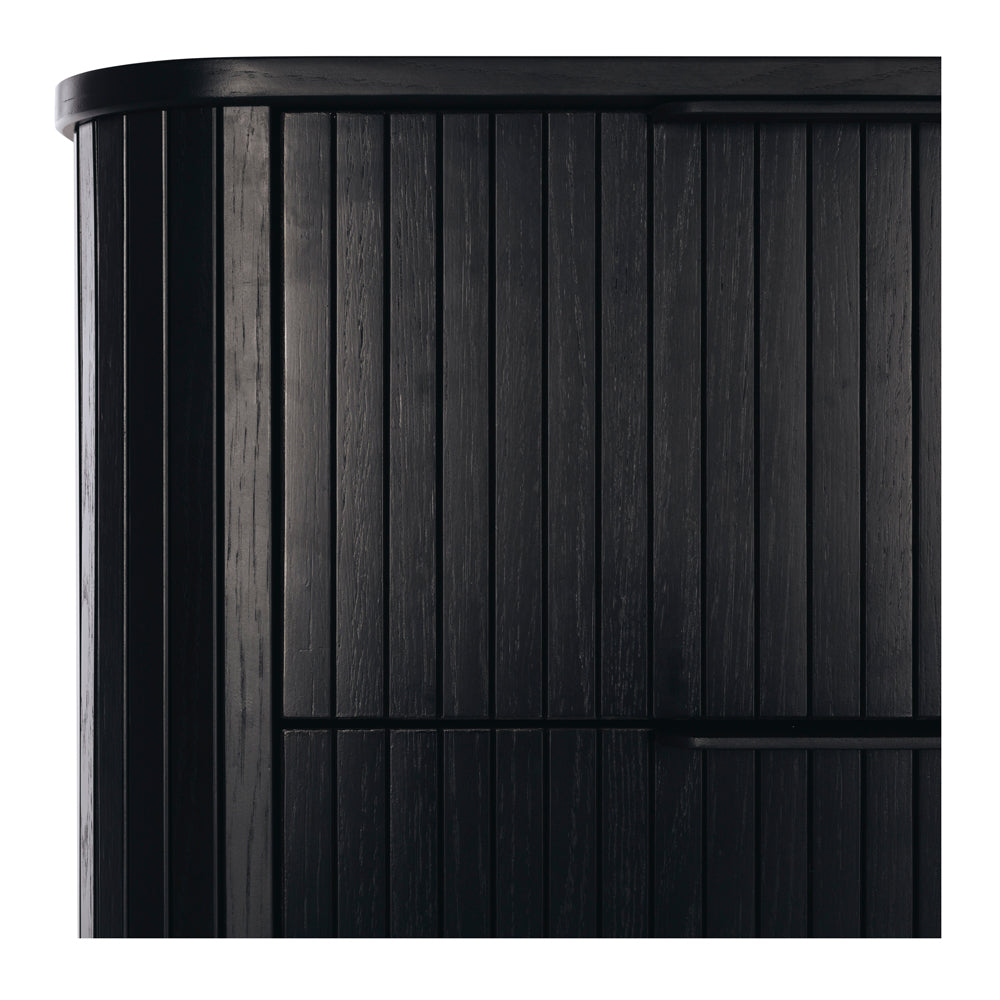 ANDERS 4 DRAWER TALLBOY - BLACK OAK
