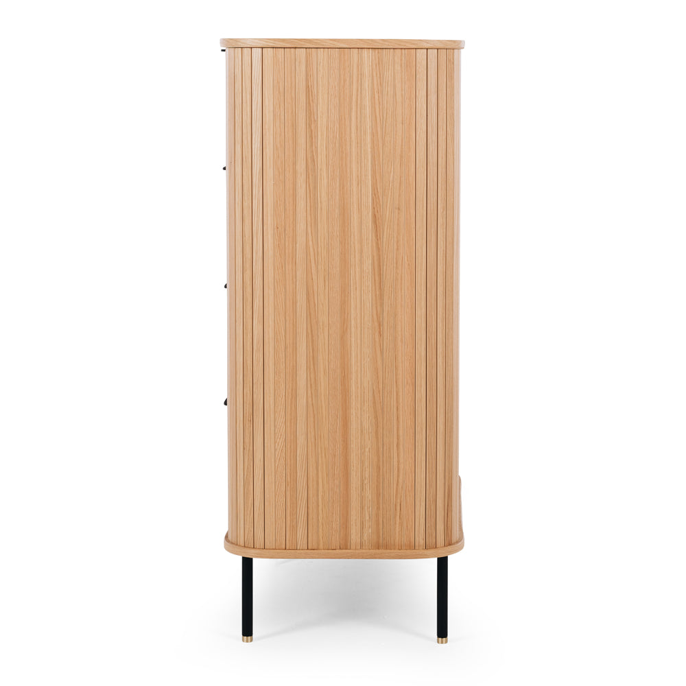 ANDERS 4 DRAWER TALLBOY - NATURAL OAK