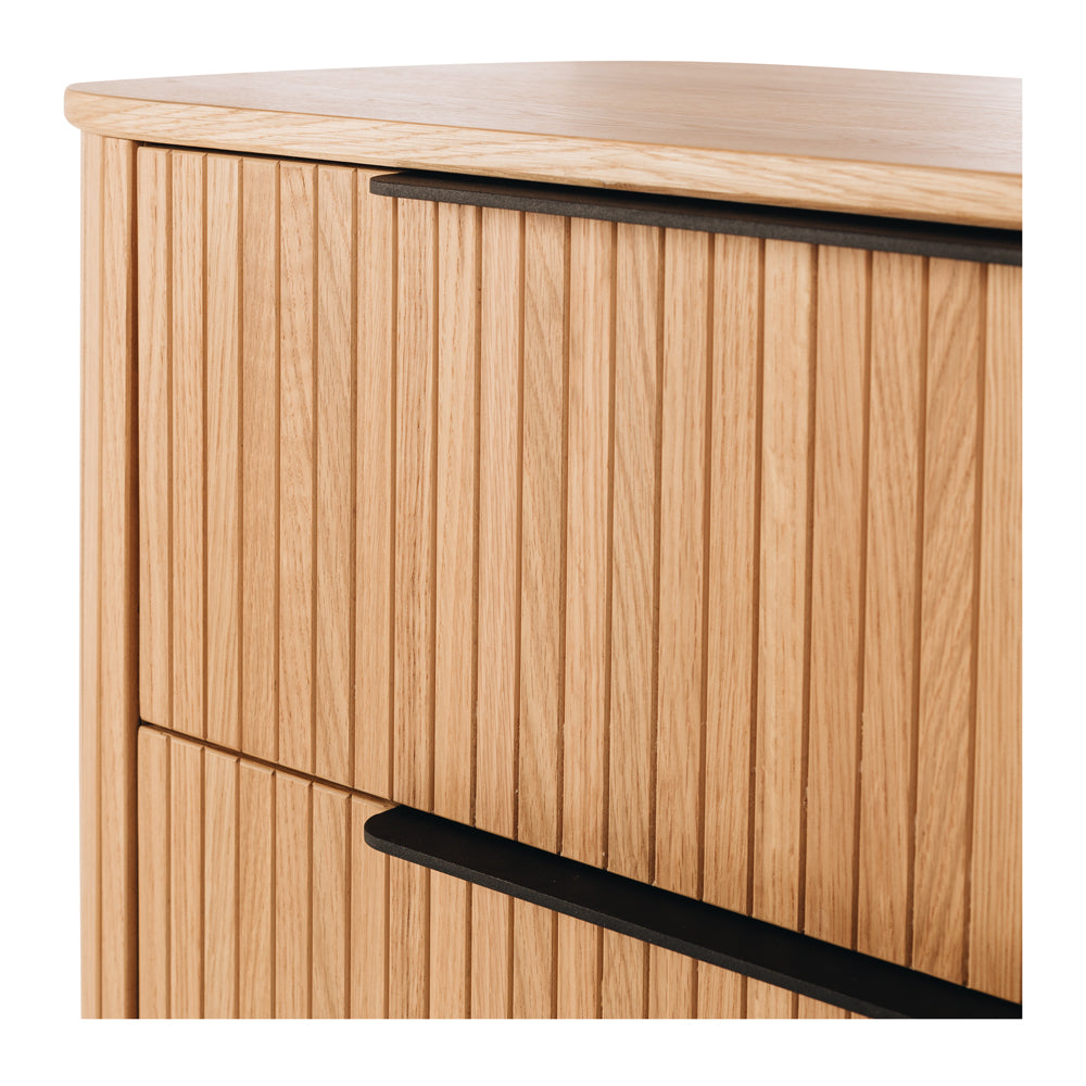 ANDERS 4 DRAWER TALLBOY - NATURAL OAK
