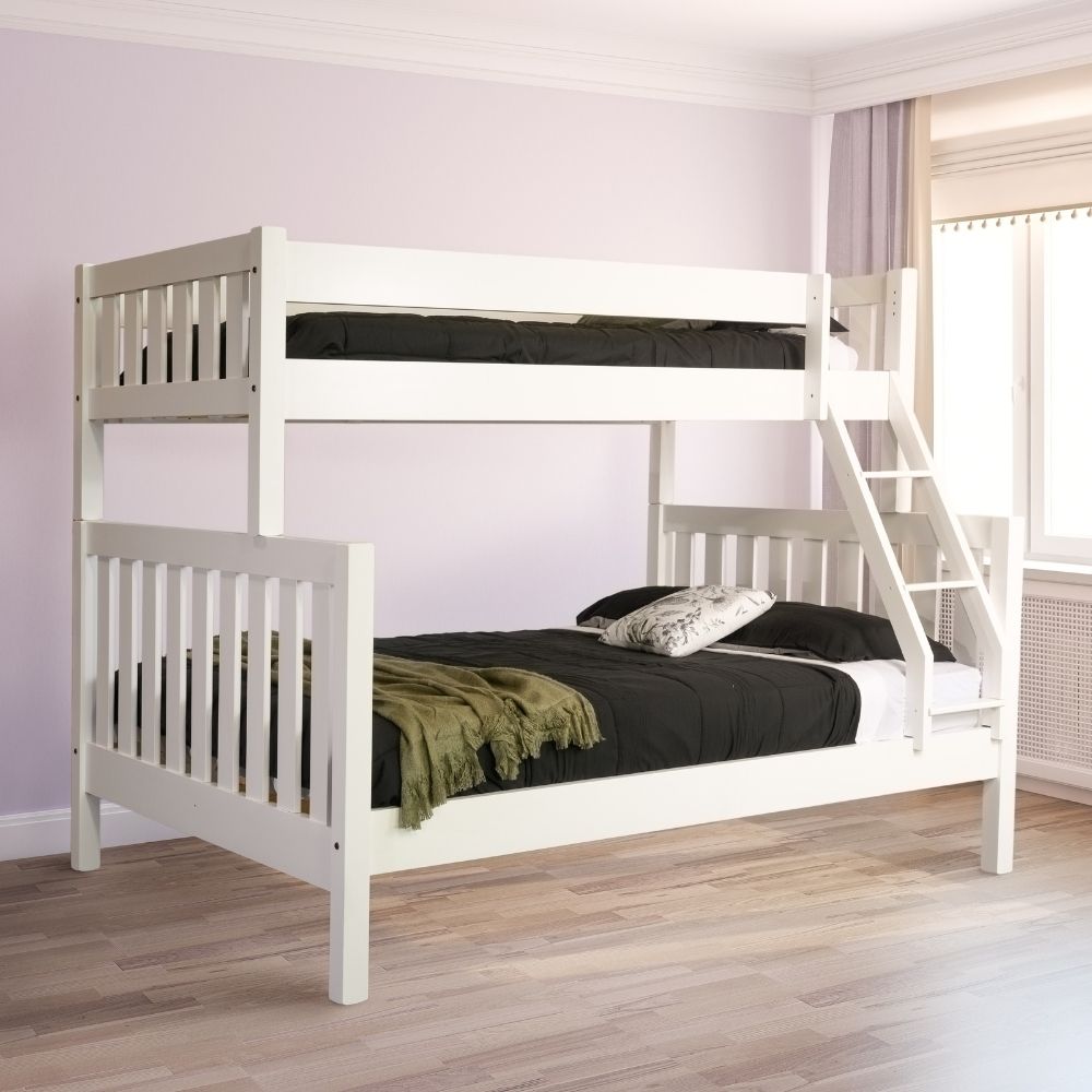 Queen And Twin Bunk Bed Twin Over Queen L-Shaped Bunk Bed