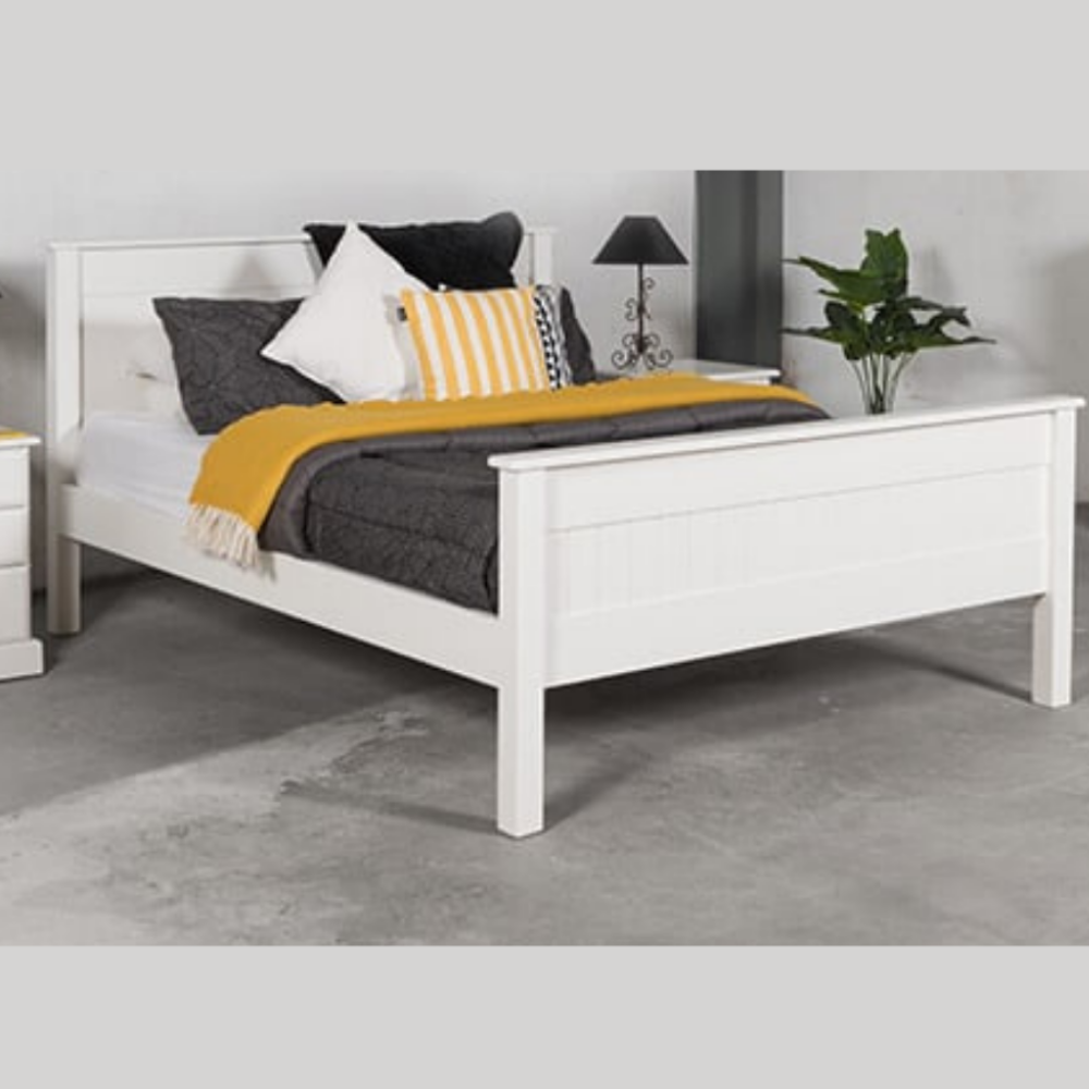 ANDORRA SLAT BED | HIGH FOOT END | ALL SIZES | NZ MADE BEDROOM FURNITURE