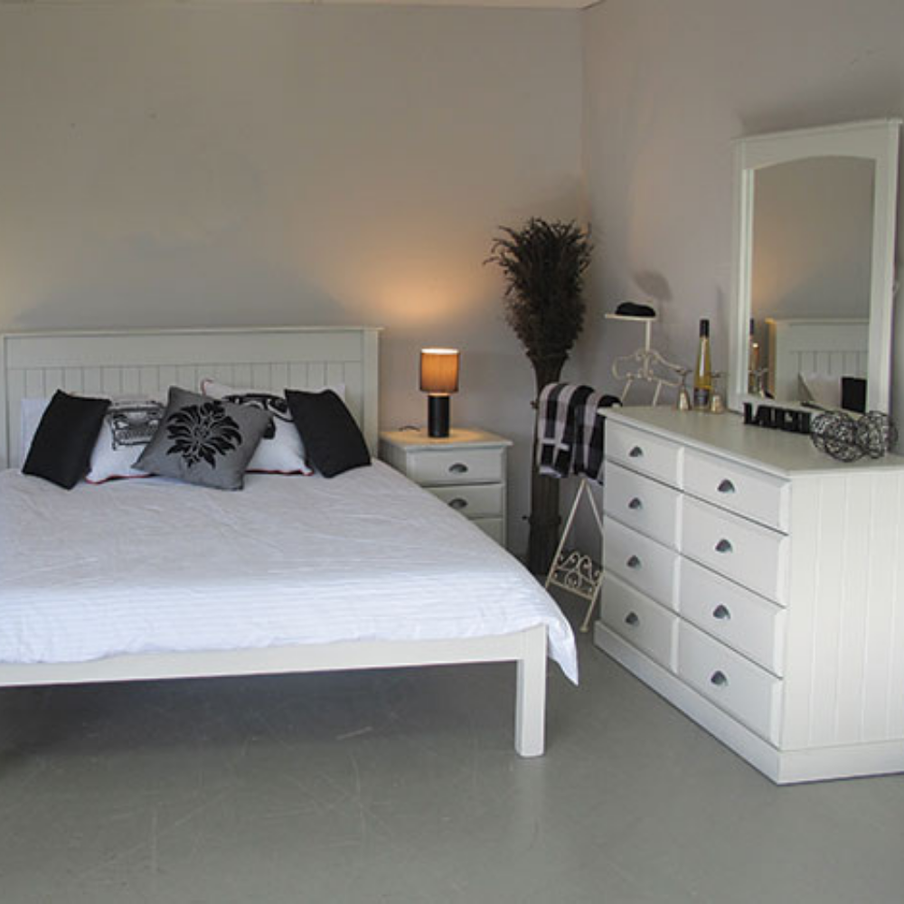 ANDORRA 8 DRAWER DUCHESS WITH MIRROR | NZ MADE BEDROOM FURNITURE