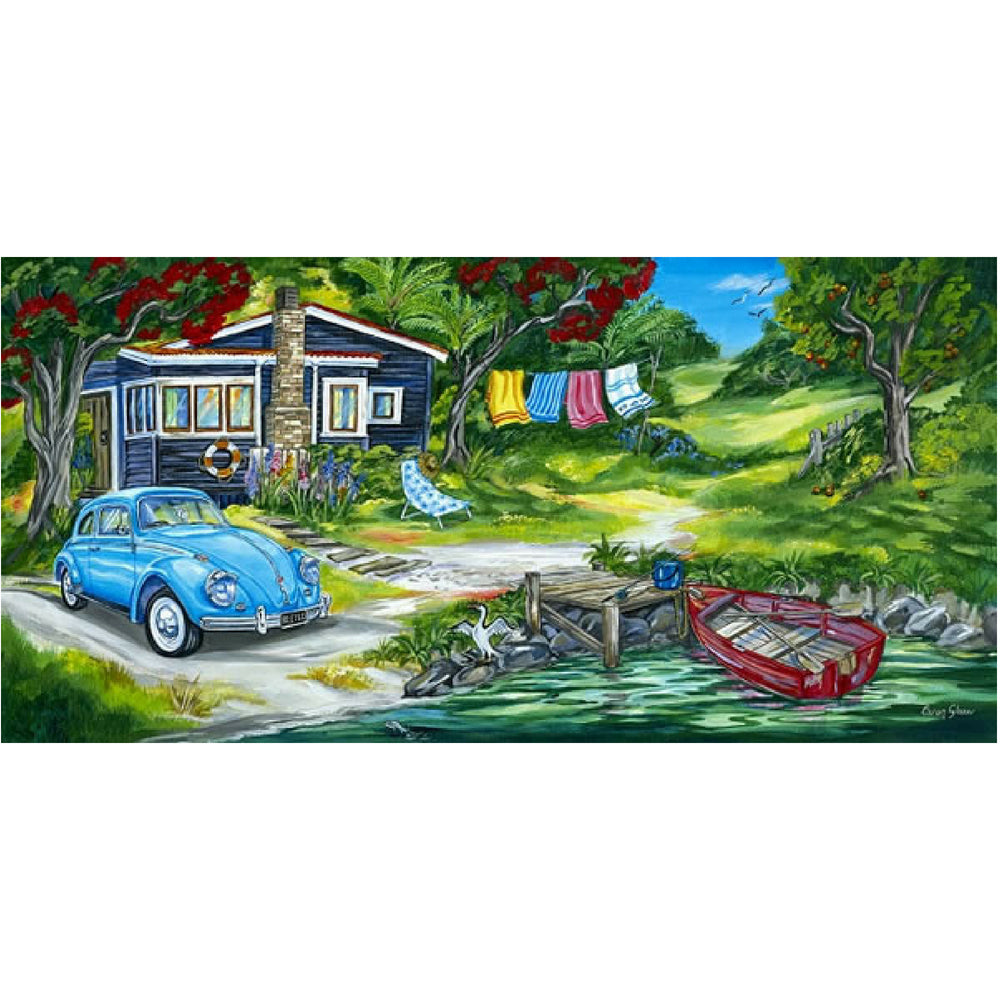 LITTLE BLACK BACH | CANVAS STRETCHED READY TO HANG | CAREN GLAZER | | NZ MADE