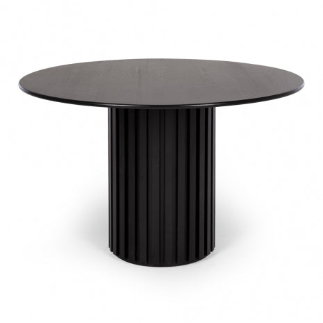 SIGMA DINING TABLE 120 ROUND | BLACK OR NATURAL OAK