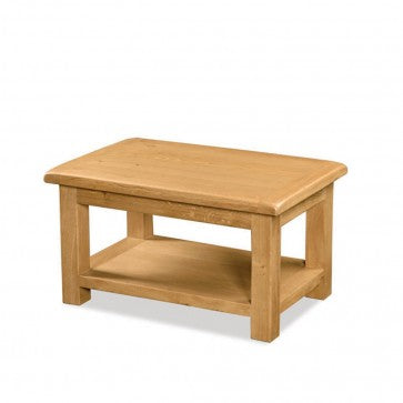 SALISBURY OAK COFFEE TABLE WITH SHELF