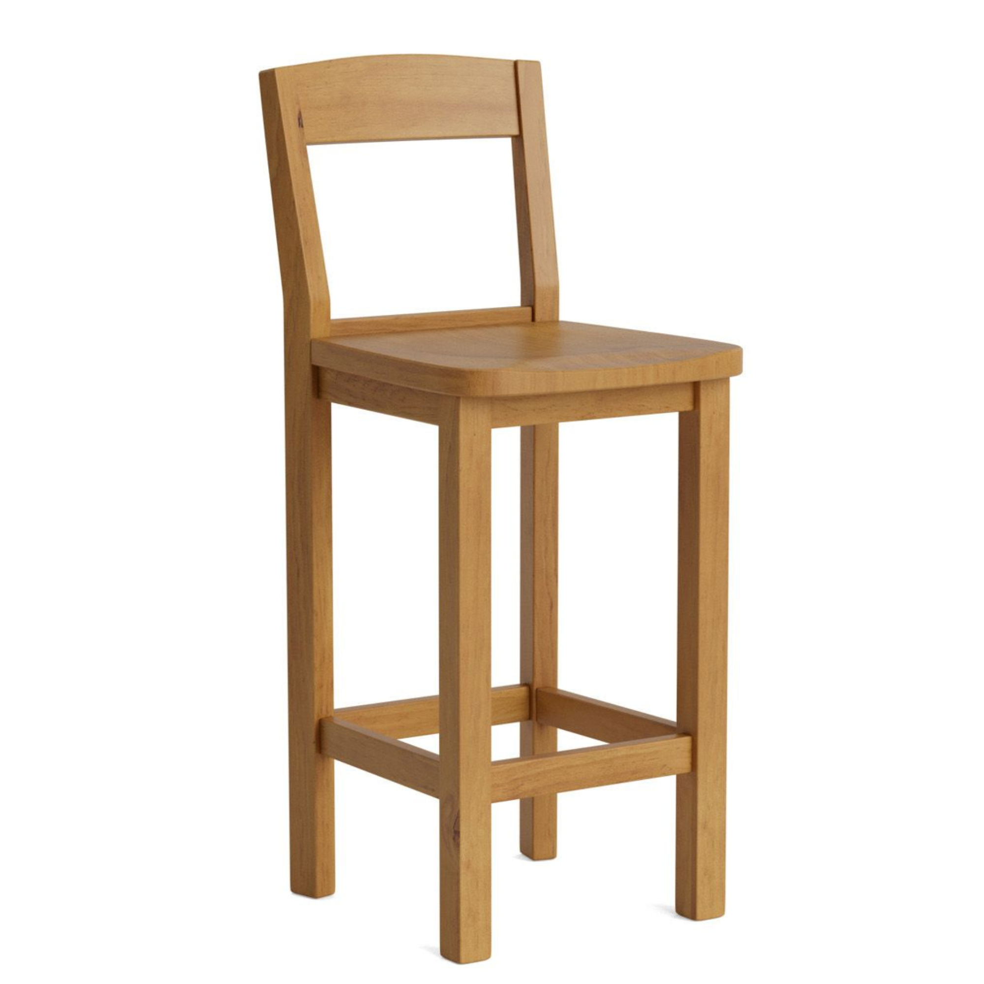 CHARLTON SOLID SEAT BAR CHAIR | NZ MADE