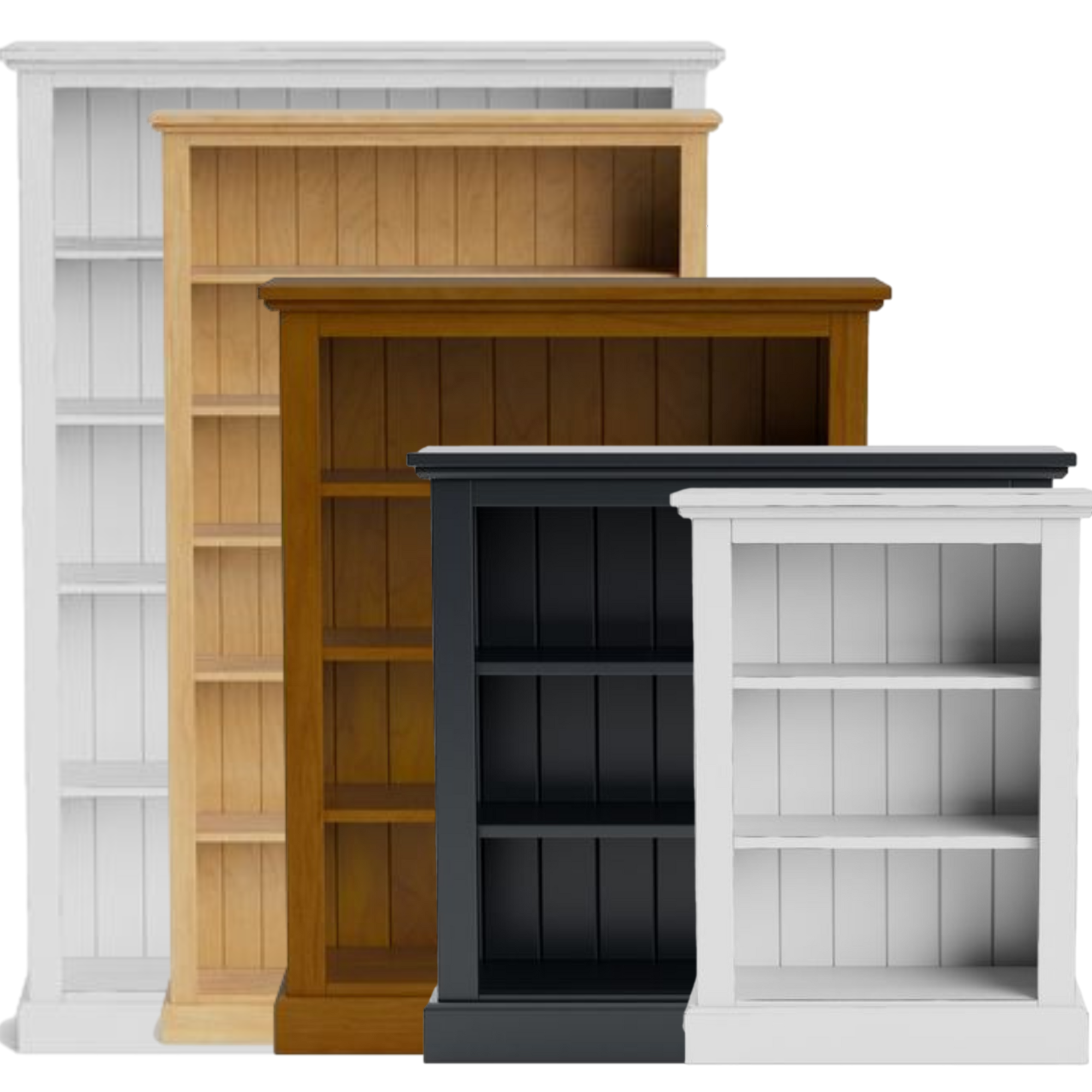 CHARLTON SOLID TIMBER BOOKCASE - SEVERAL SIZES AVAILABLE | NZ MADE