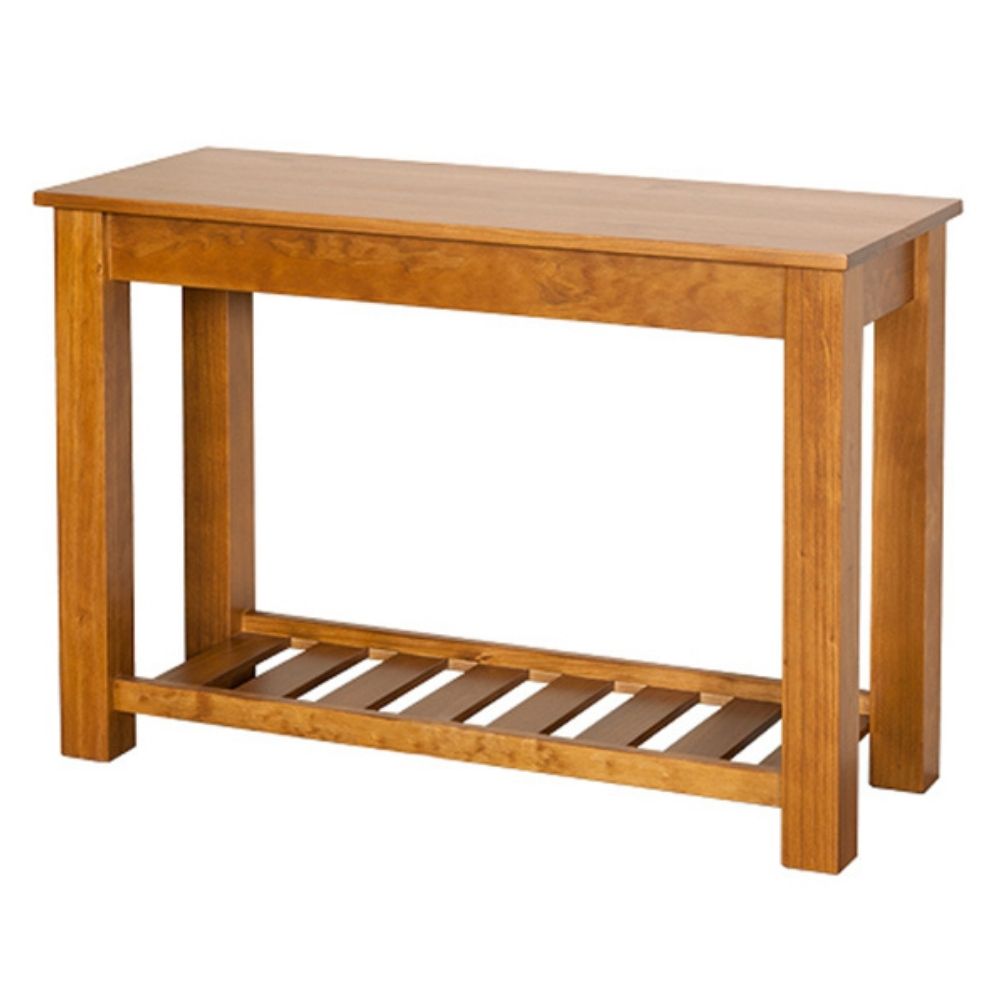Charlton Hall Table with Rack | NZ Made