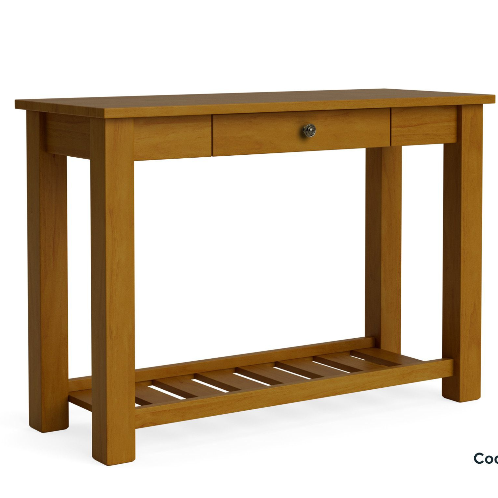 CHARLTON HALL TABLE WITH RACK AND DRAWER | NZ MADE