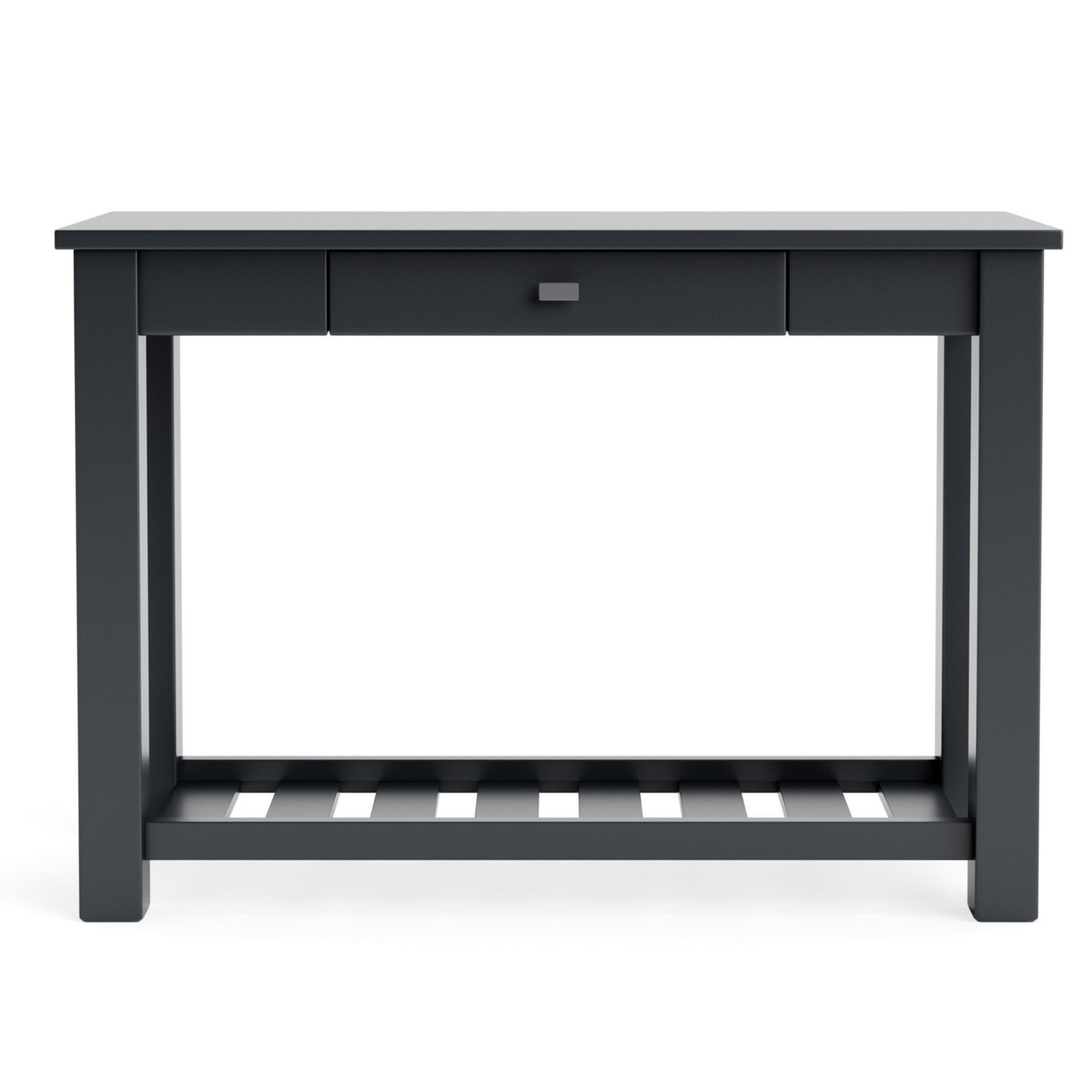CHARLTON HALL TABLE WITH RACK AND DRAWER | NZ MADE